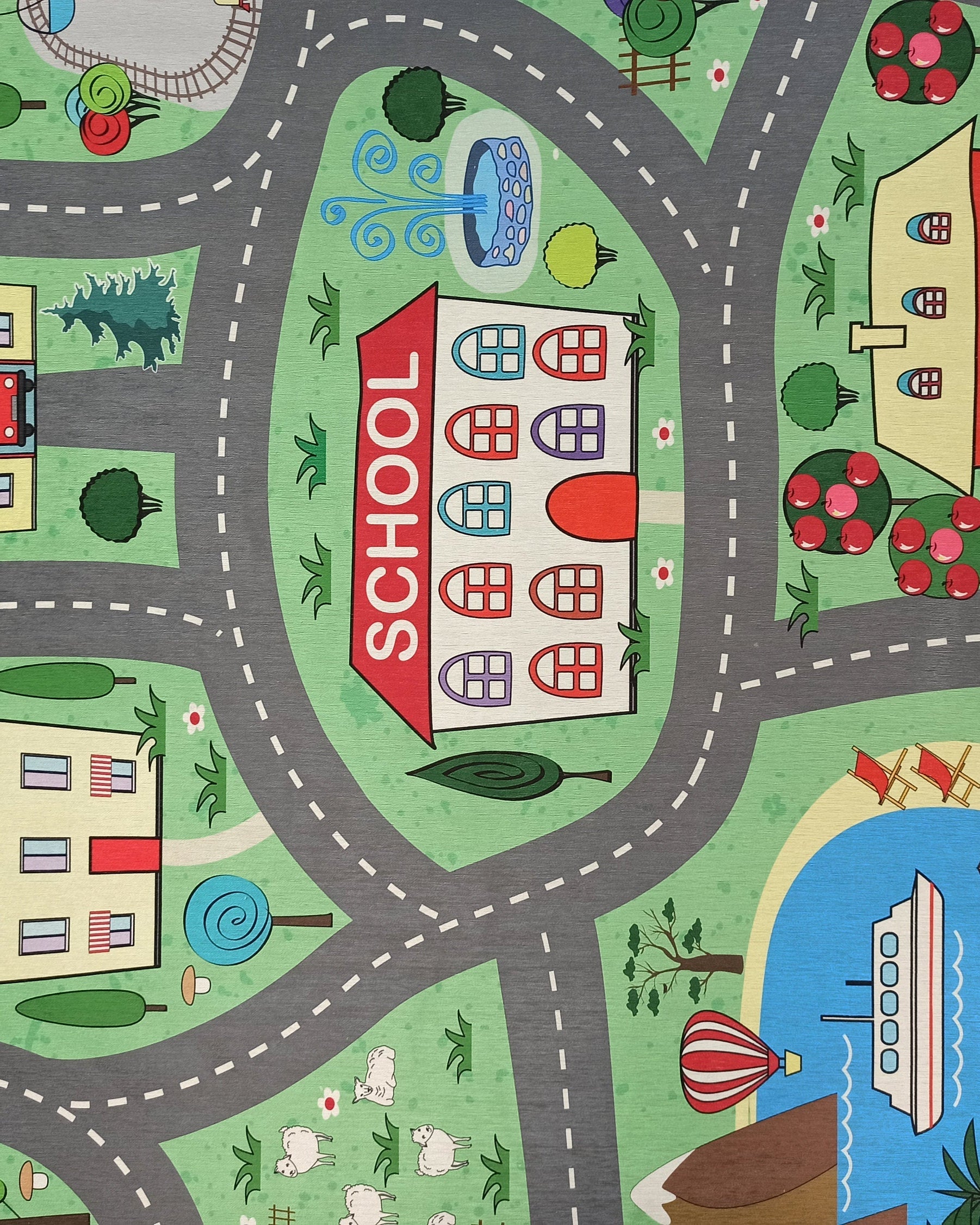 Green Road Rug Play Mat
