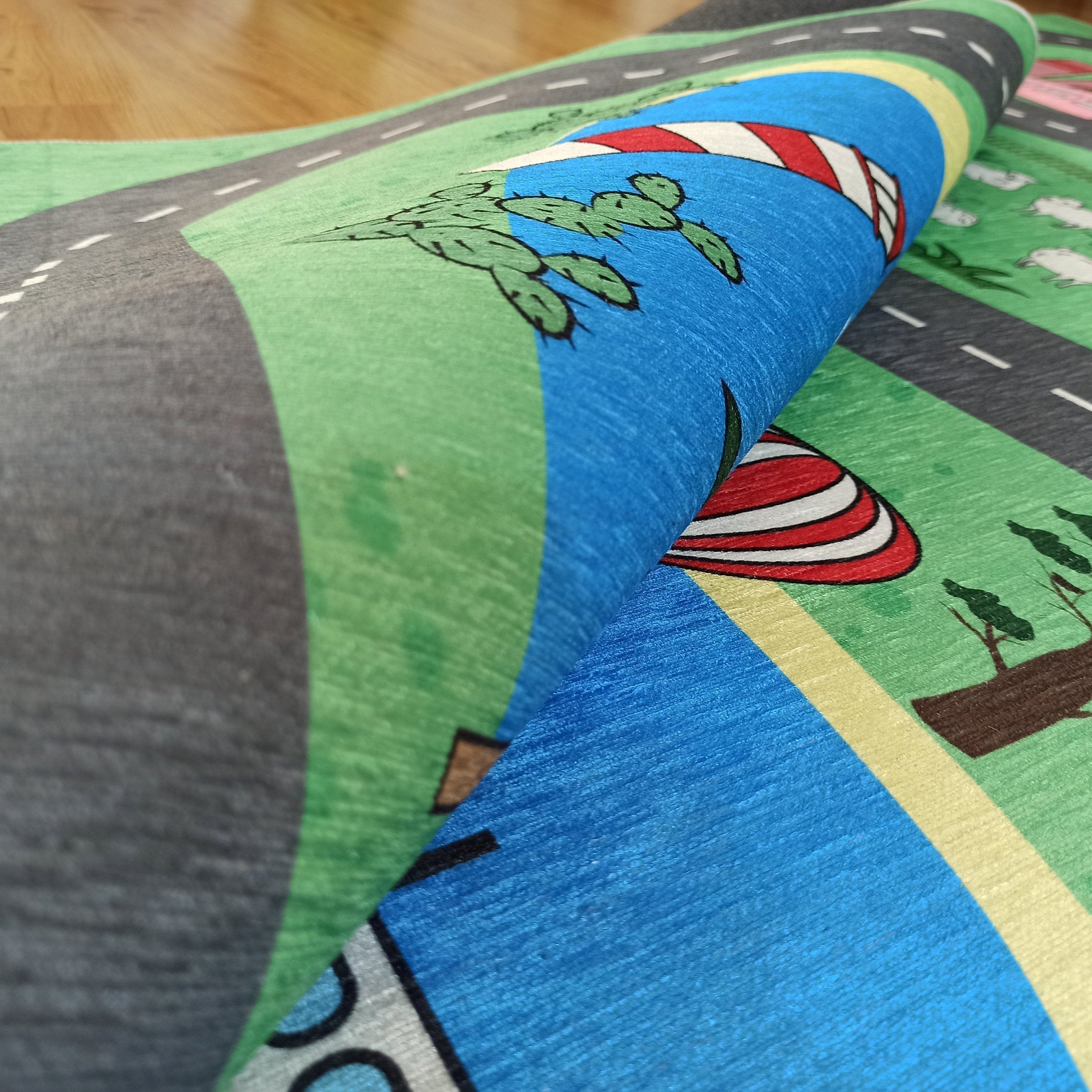 Green Road Rug Play Mat