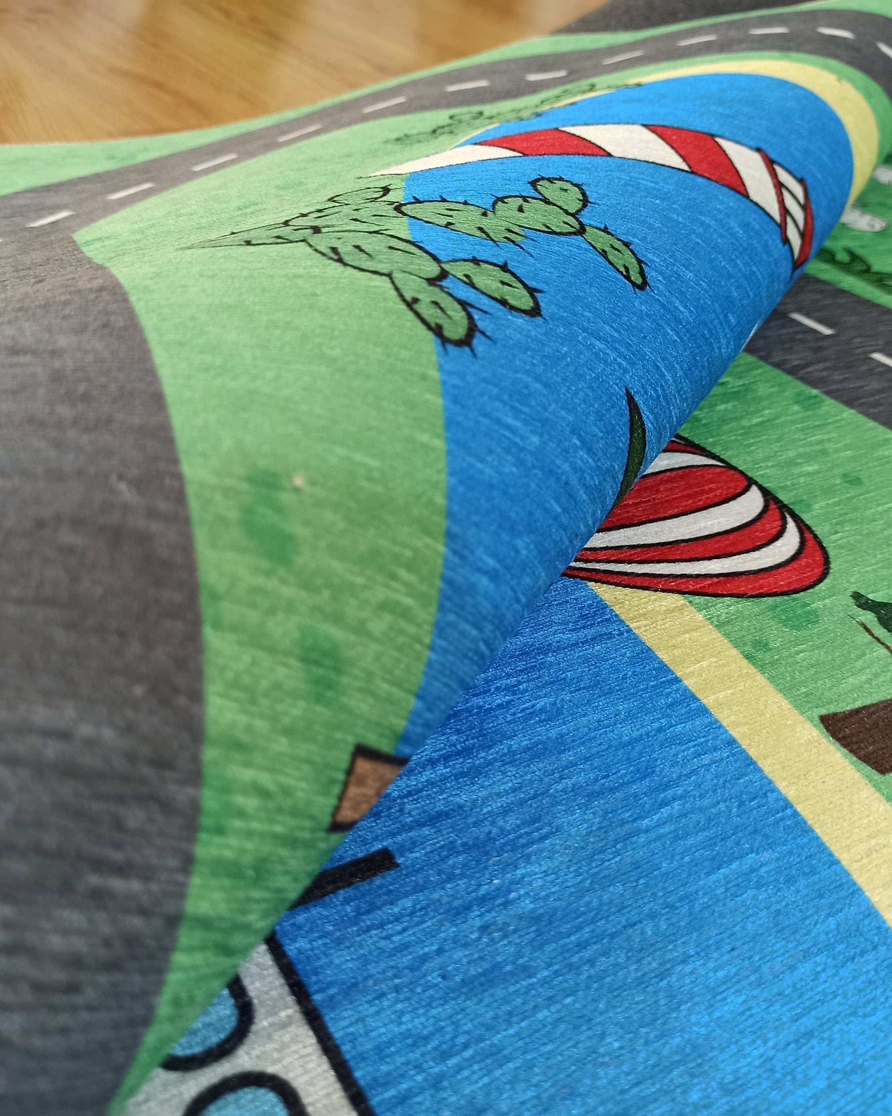 Green Road Rug Play Mat