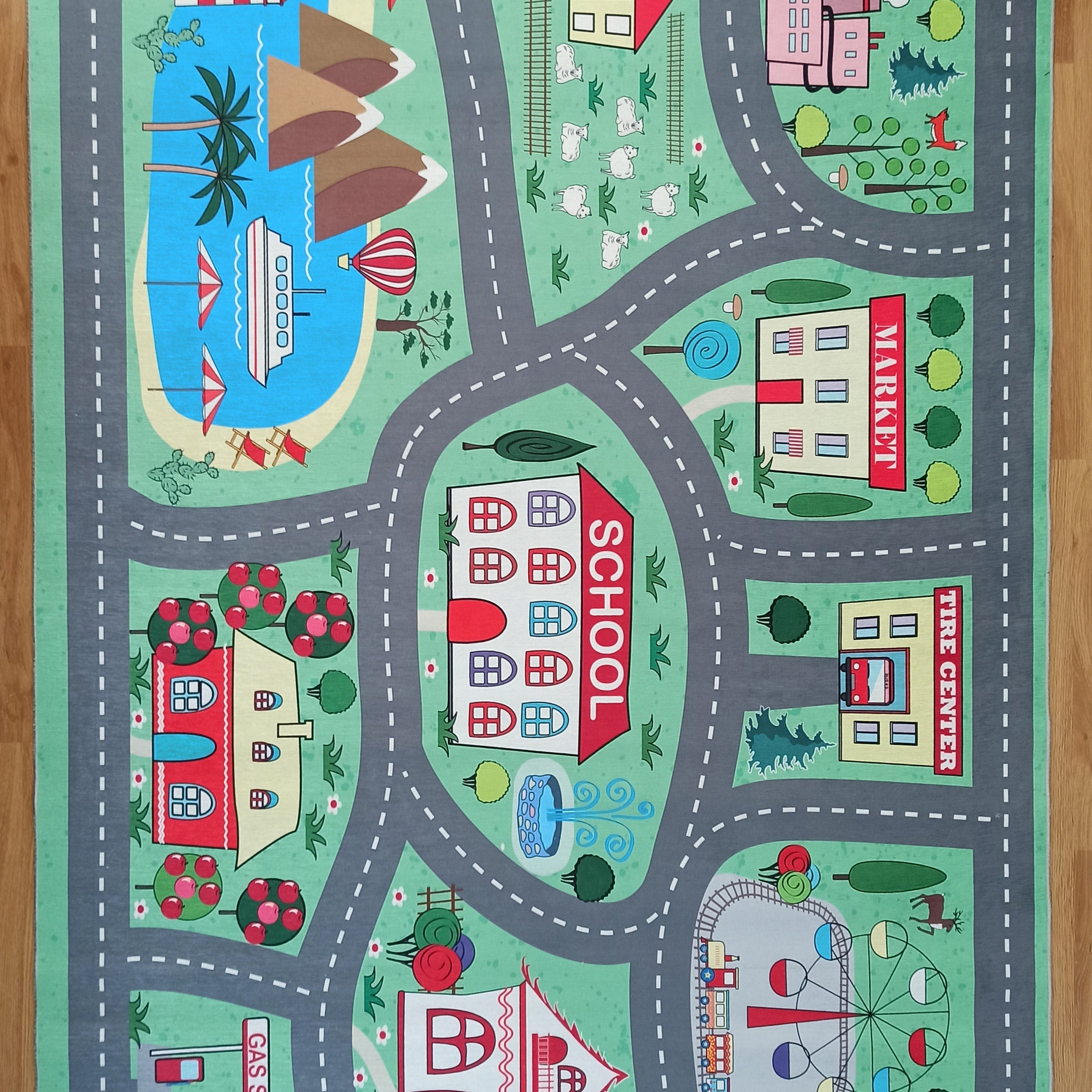 Green Road Rug Play Mat