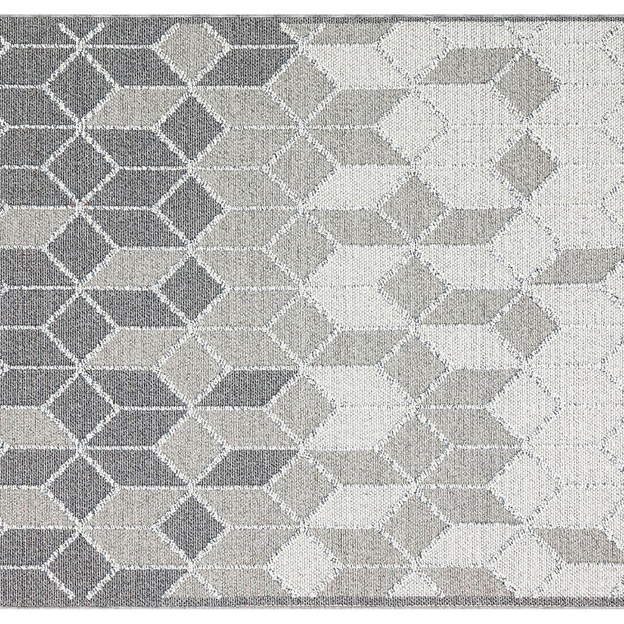 Gri Turkish Modern Kilim Gray Rug