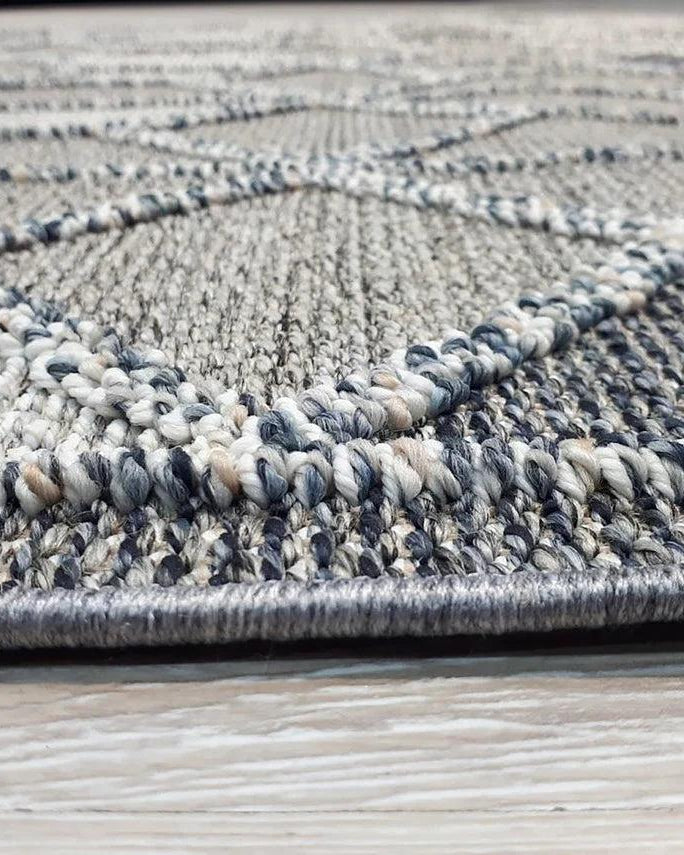 Gri Turkish Modern Kilim Gray Rug