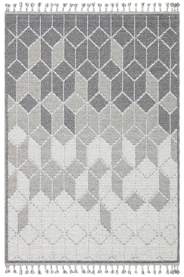 Gri Turkish Modern Kilim Gray Rug
