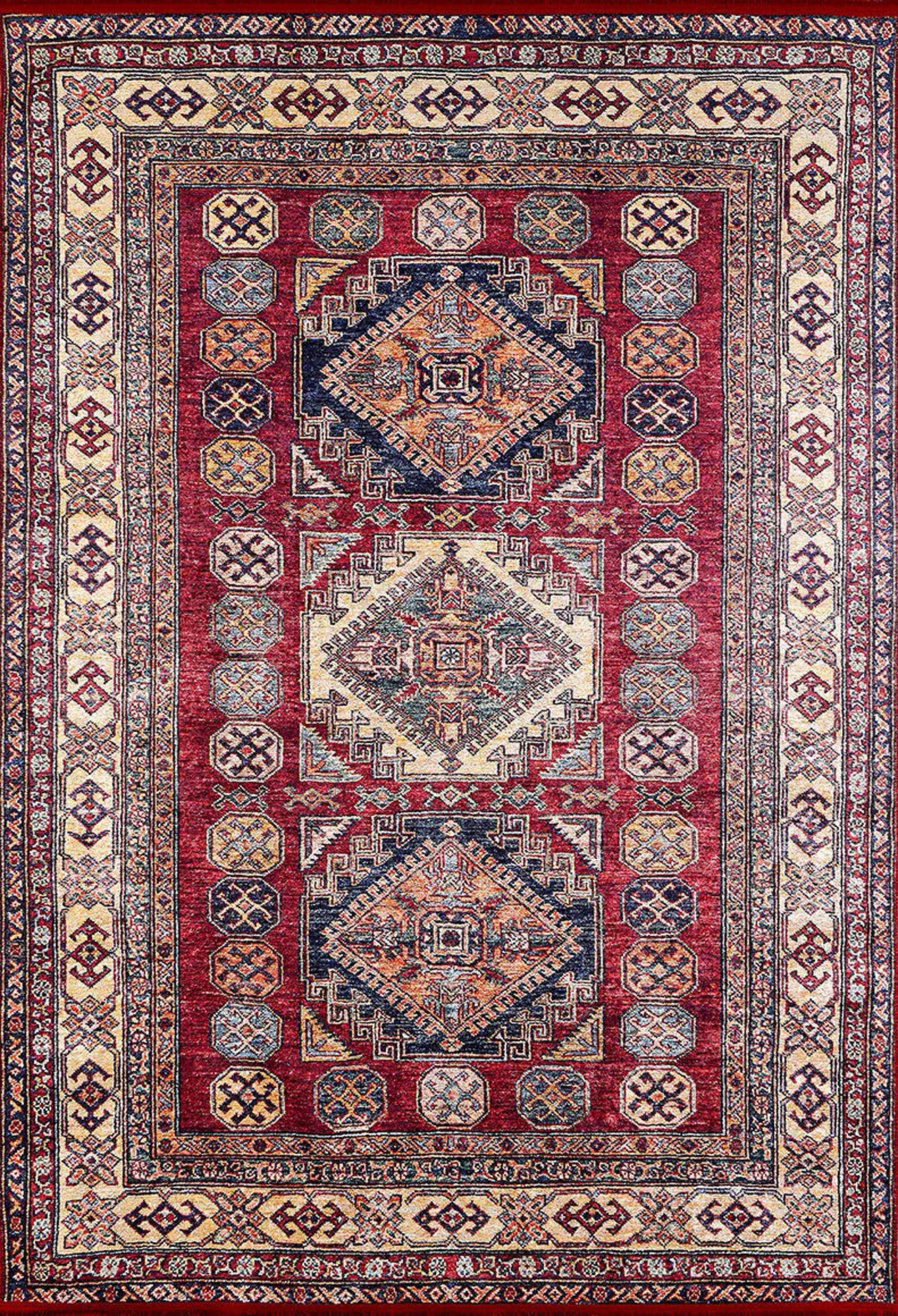 Hamra Burgundy Turkish Claret Red Rug