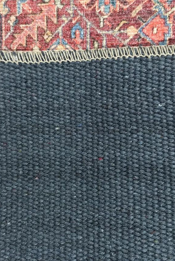 Hana Rug Persian Central Medallion Burgundy Claret Red Pink Rug