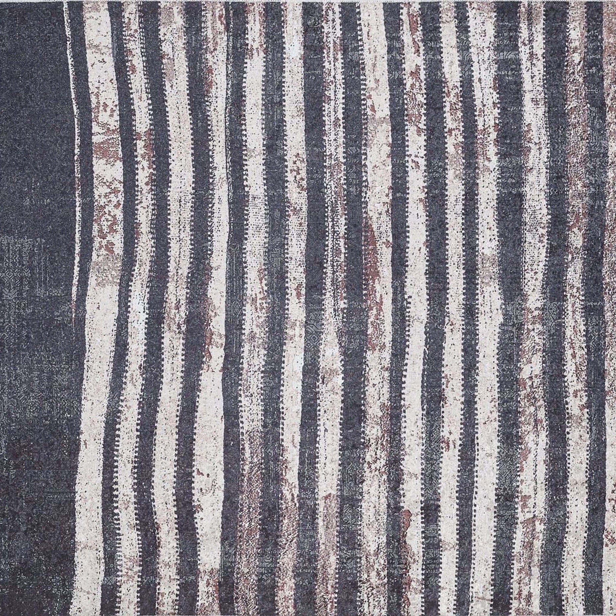 Hanan Turkish Distressed Faded Black Rug