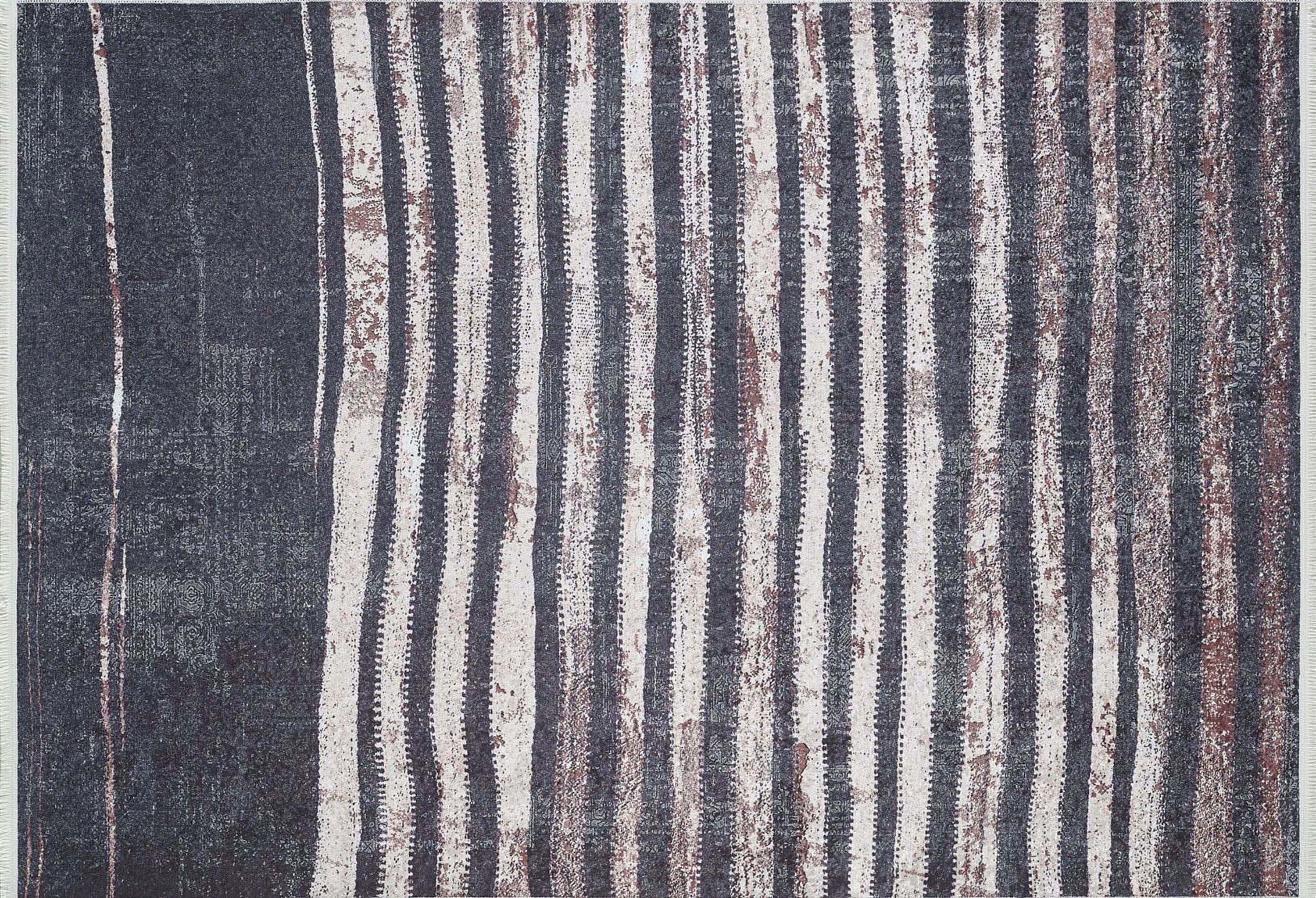 Hanan Turkish Distressed Faded Black Rug