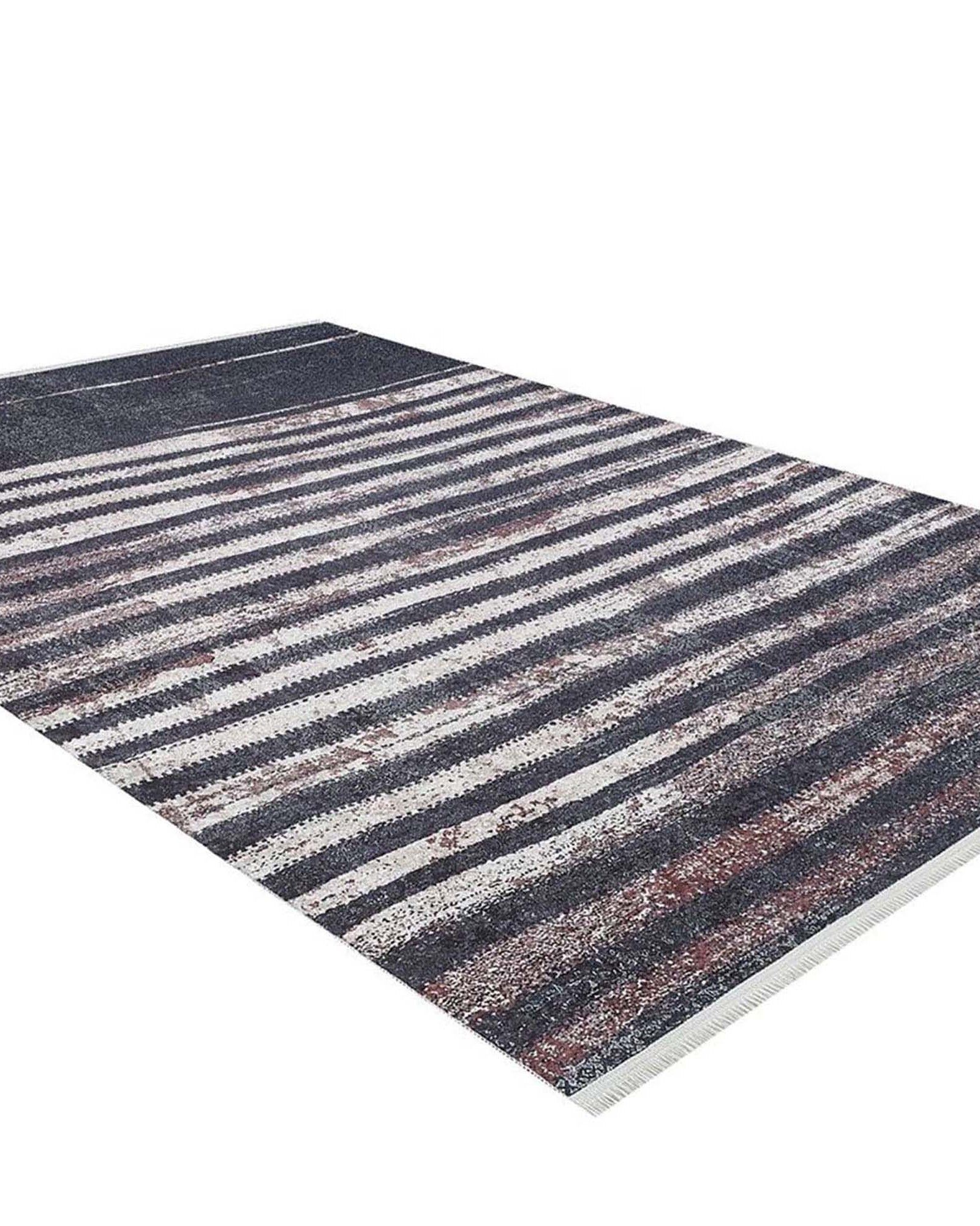Hanan Turkish Distressed Faded Black Rug