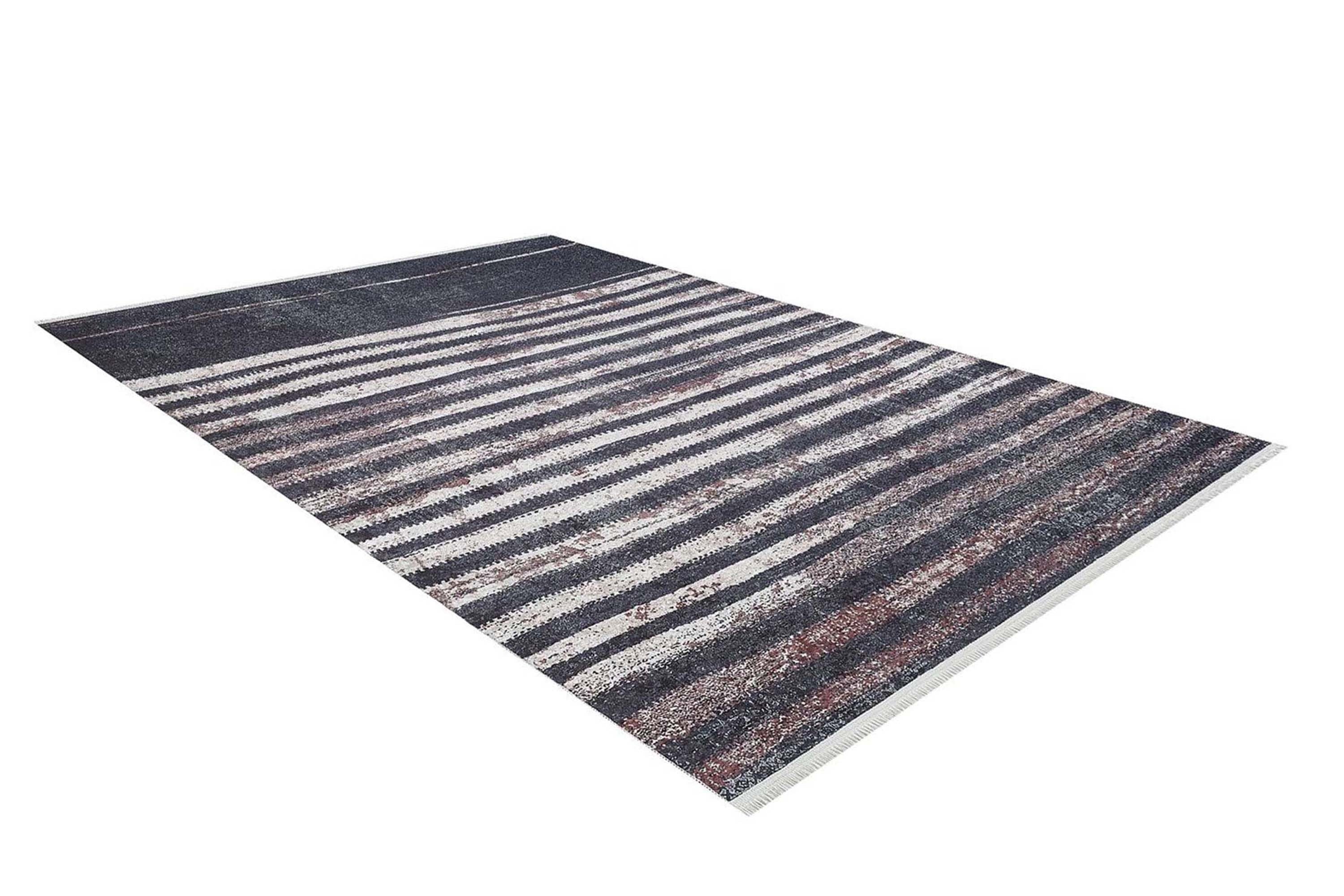 Hanan Turkish Distressed Faded Black Rug
