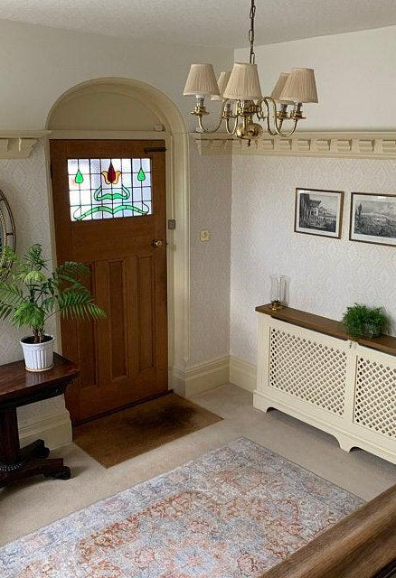 Hara Rug Faded Beige & Blue Oriental Rug