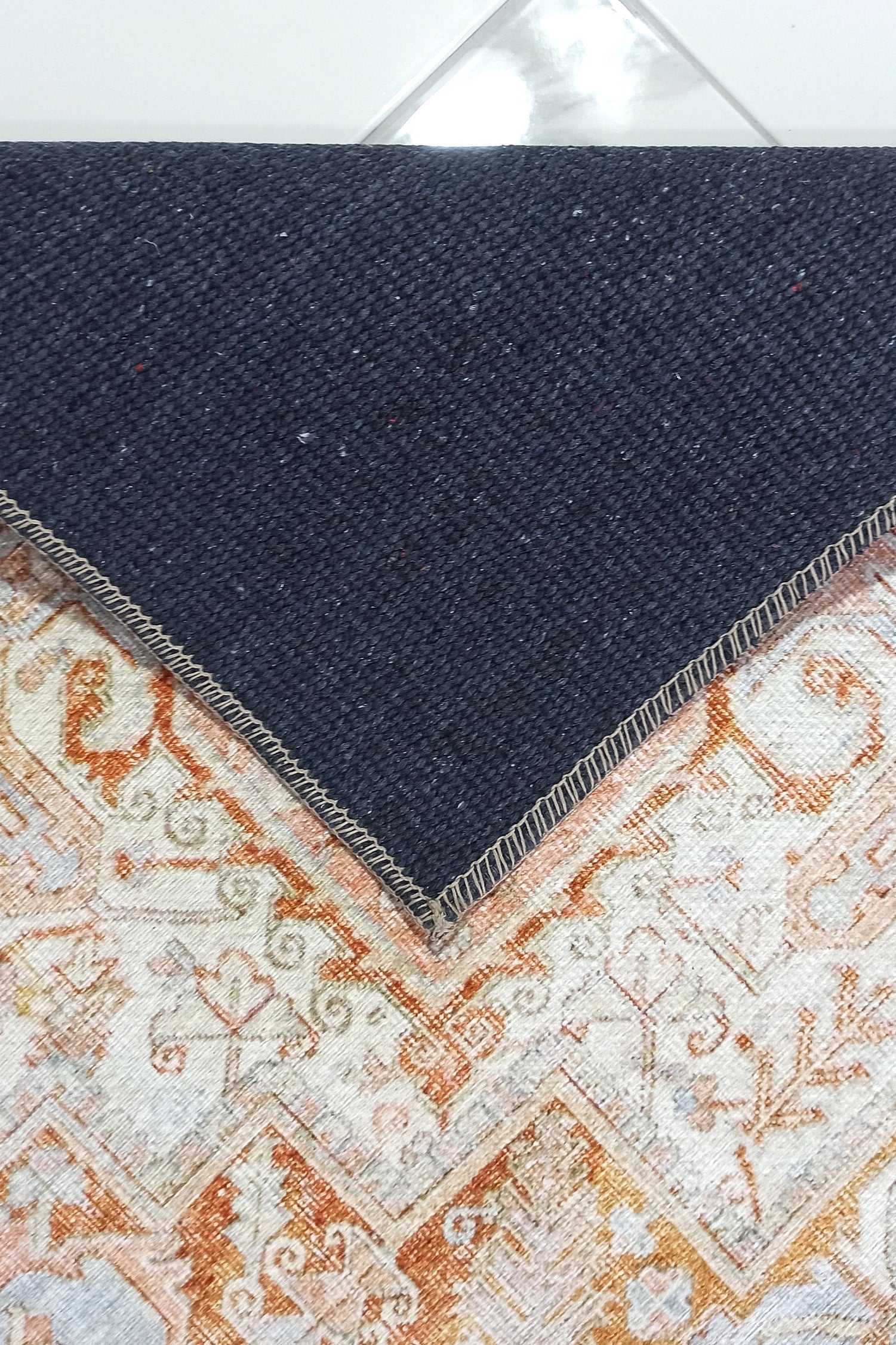 Hara Rug Faded Beige & Blue Oriental Rug