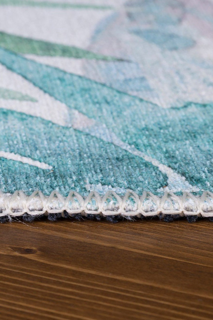 Hawaii Tropical Turquoise Rug