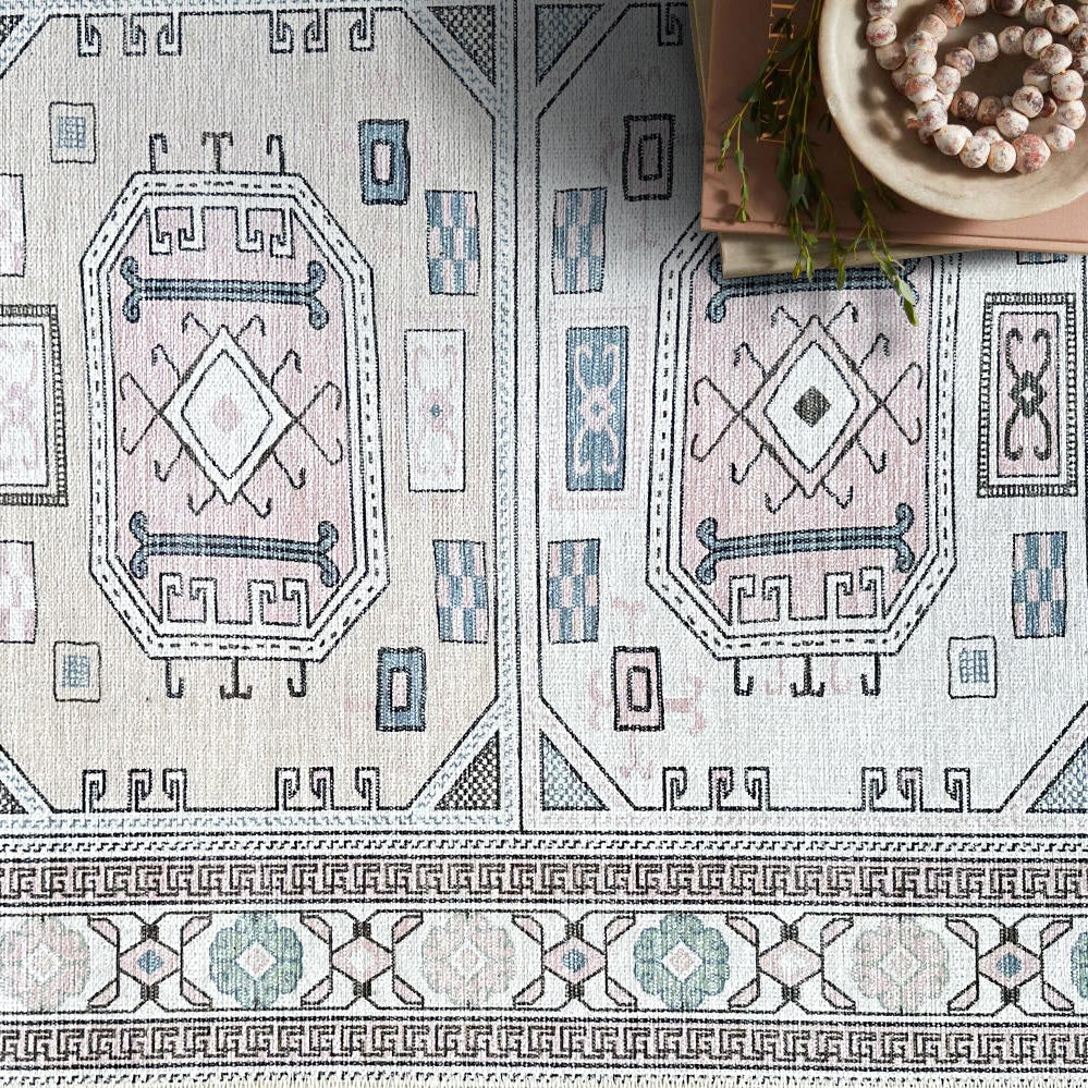 Hazel Brown Cream Modern Turkish Rug