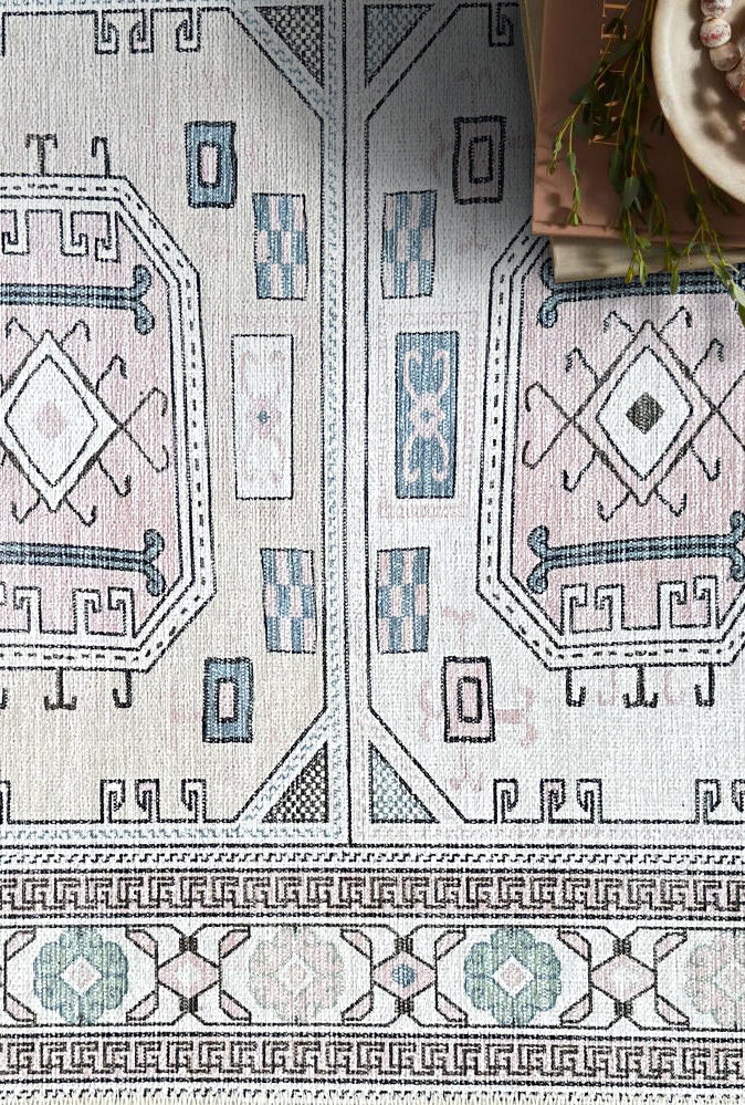 Hazel Brown Cream Modern Turkish Rug