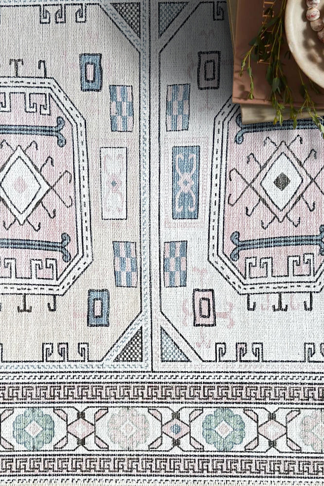 Hazel Brown Cream Modern Turkish Rug