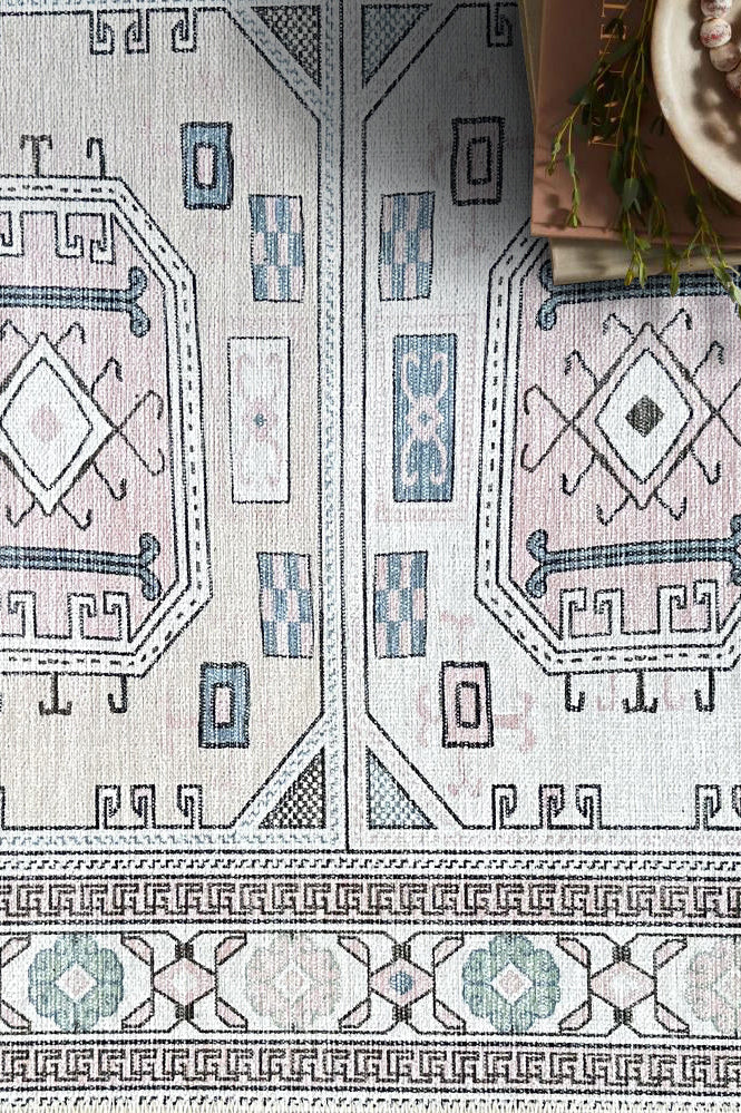 Hazel Brown Cream Modern Turkish Rug