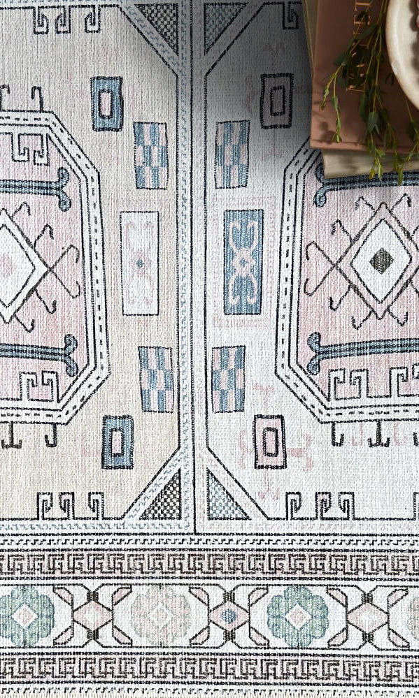 Hazel Brown Cream Modern Turkish Rug