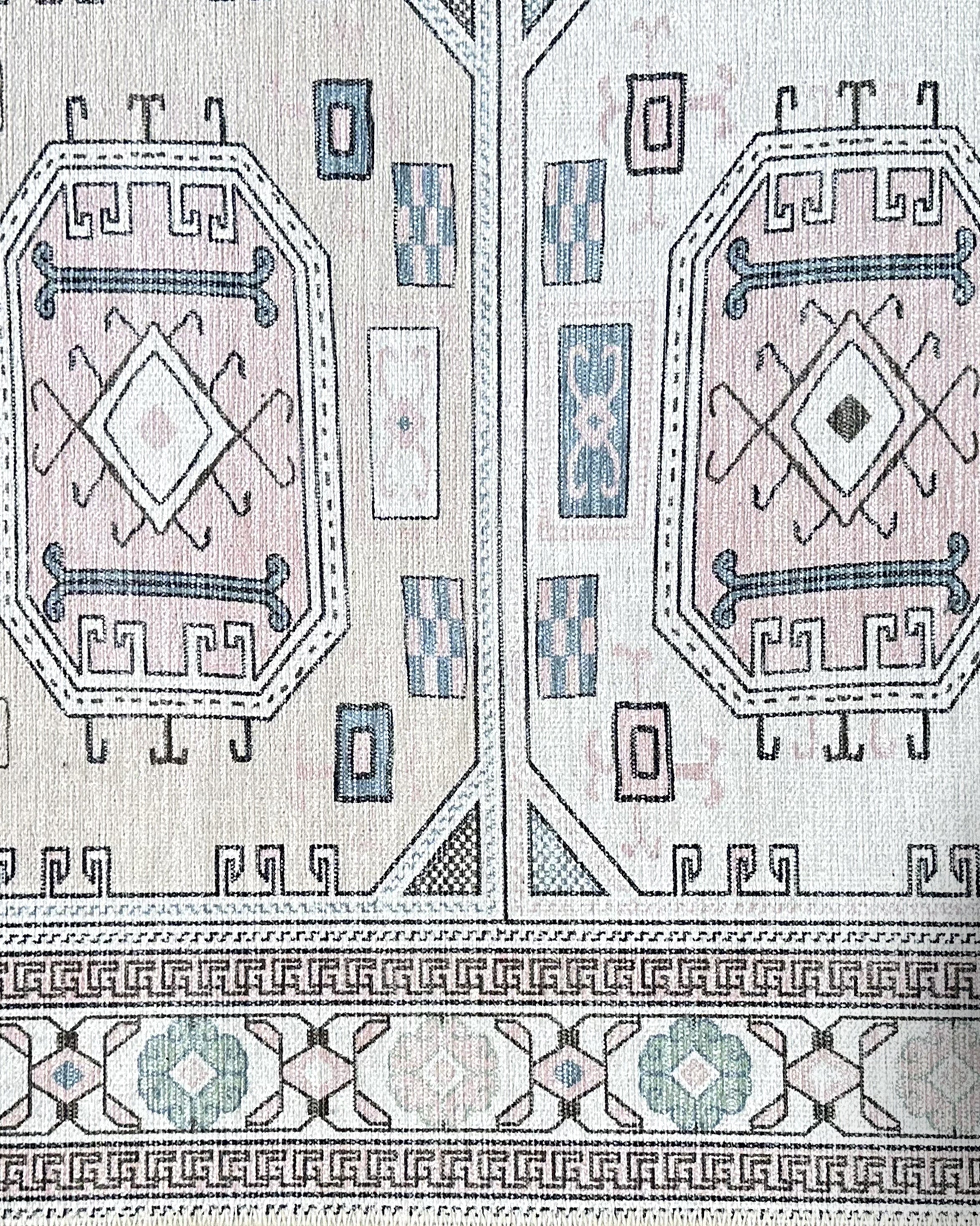 Hazel Brown Cream Modern Turkish Rug