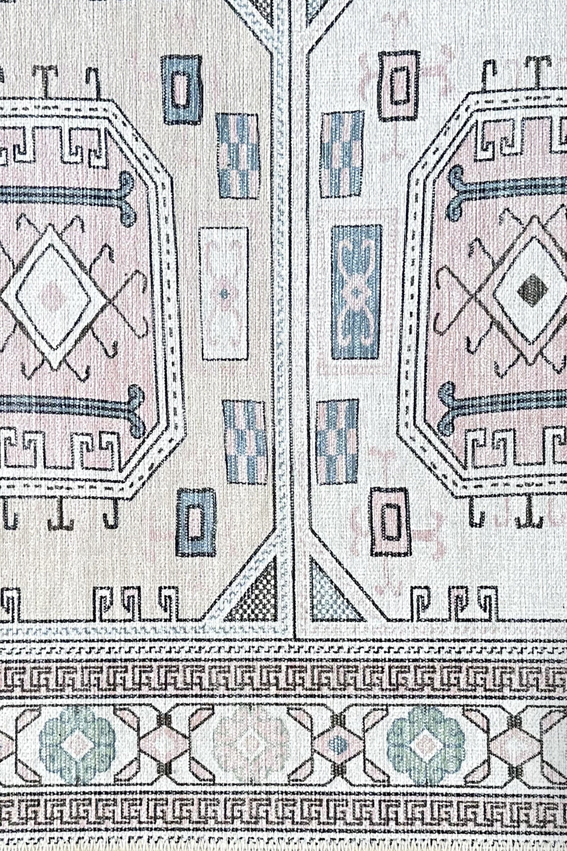 Hazel Brown Cream Modern Turkish Rug