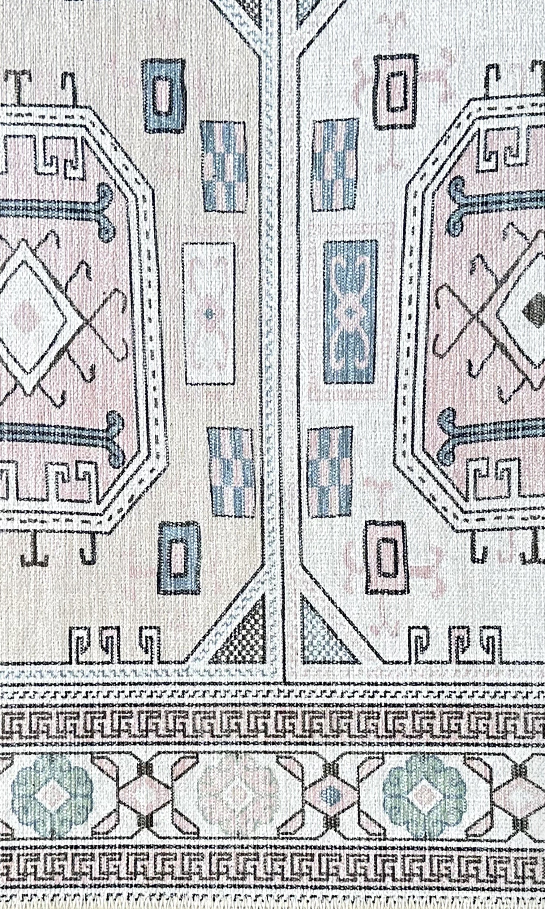 Hazel Brown Cream Modern Turkish Rug