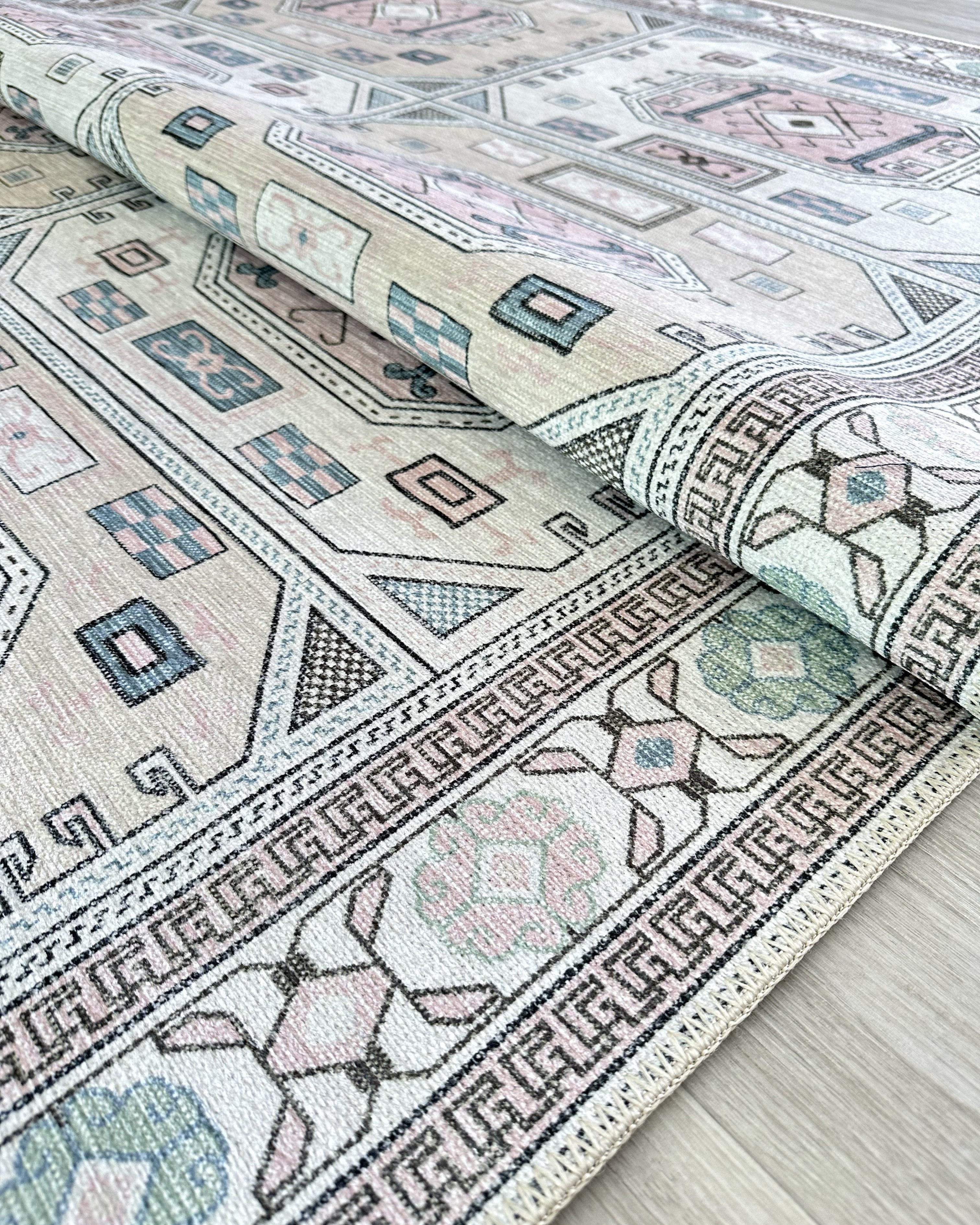 Hazel Brown Cream Modern Turkish Rug