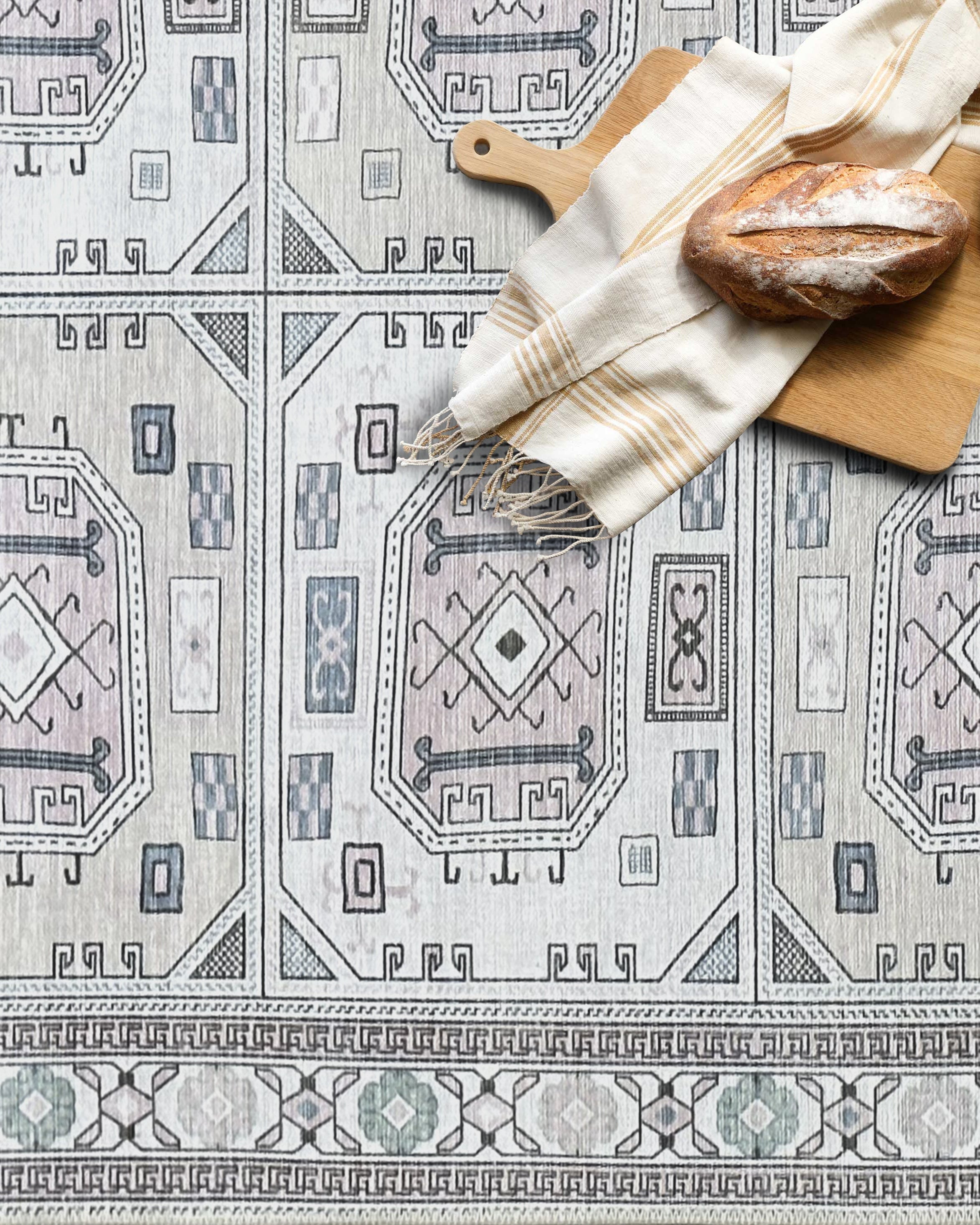 Hazel Brown Cream Modern Turkish Rug