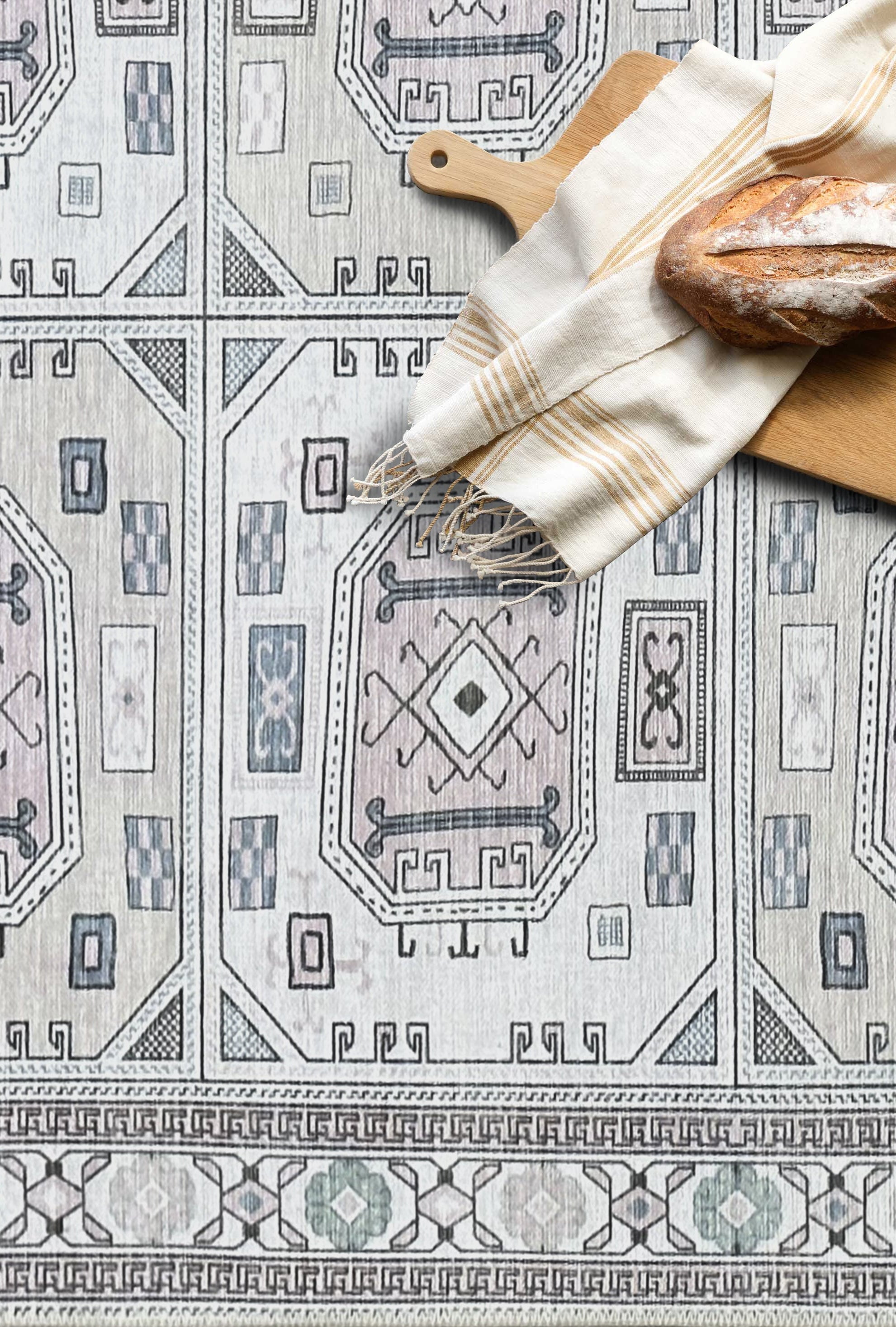 Hazel Brown Cream Modern Turkish Rug