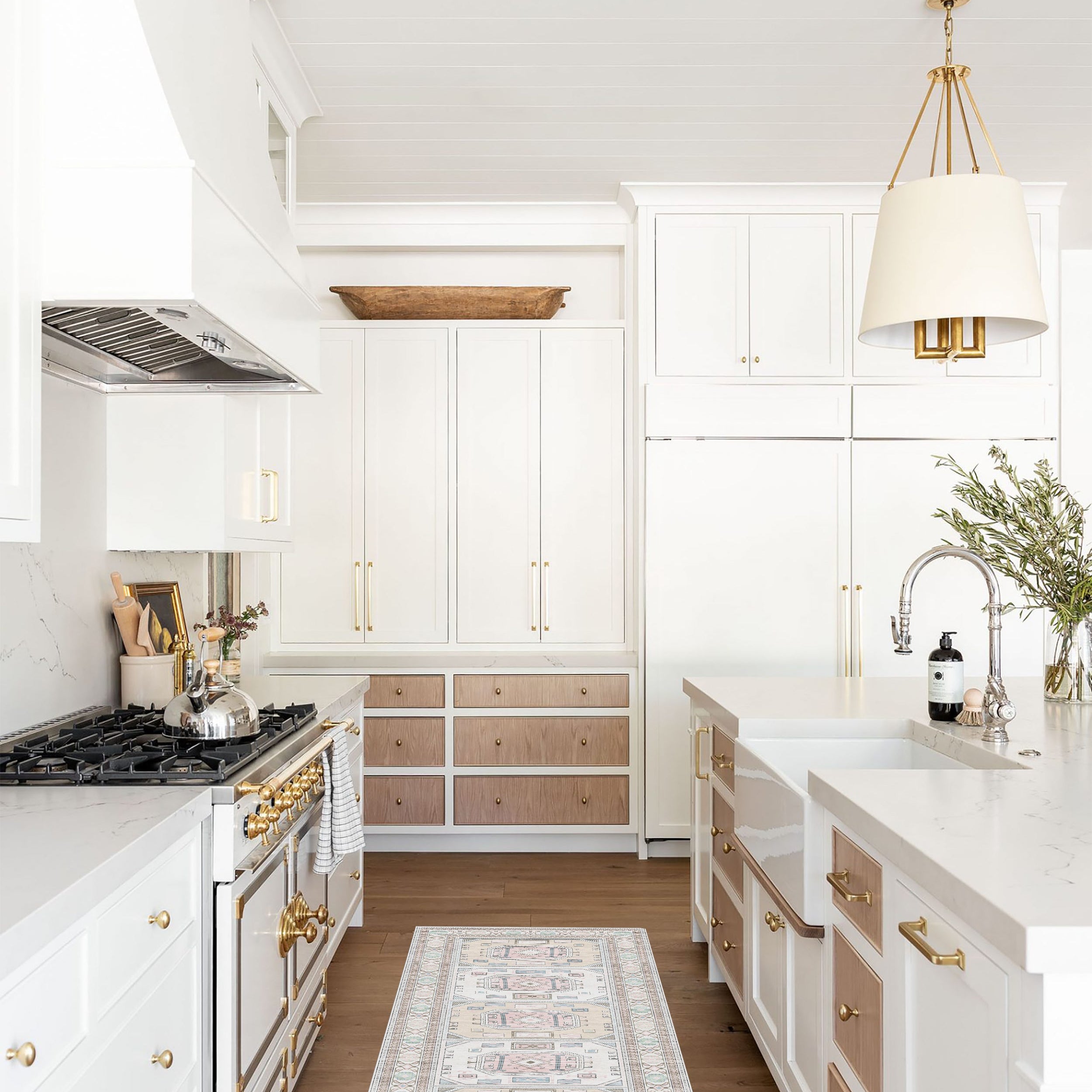 Hazel Brown Cream Modern Turkish Rug