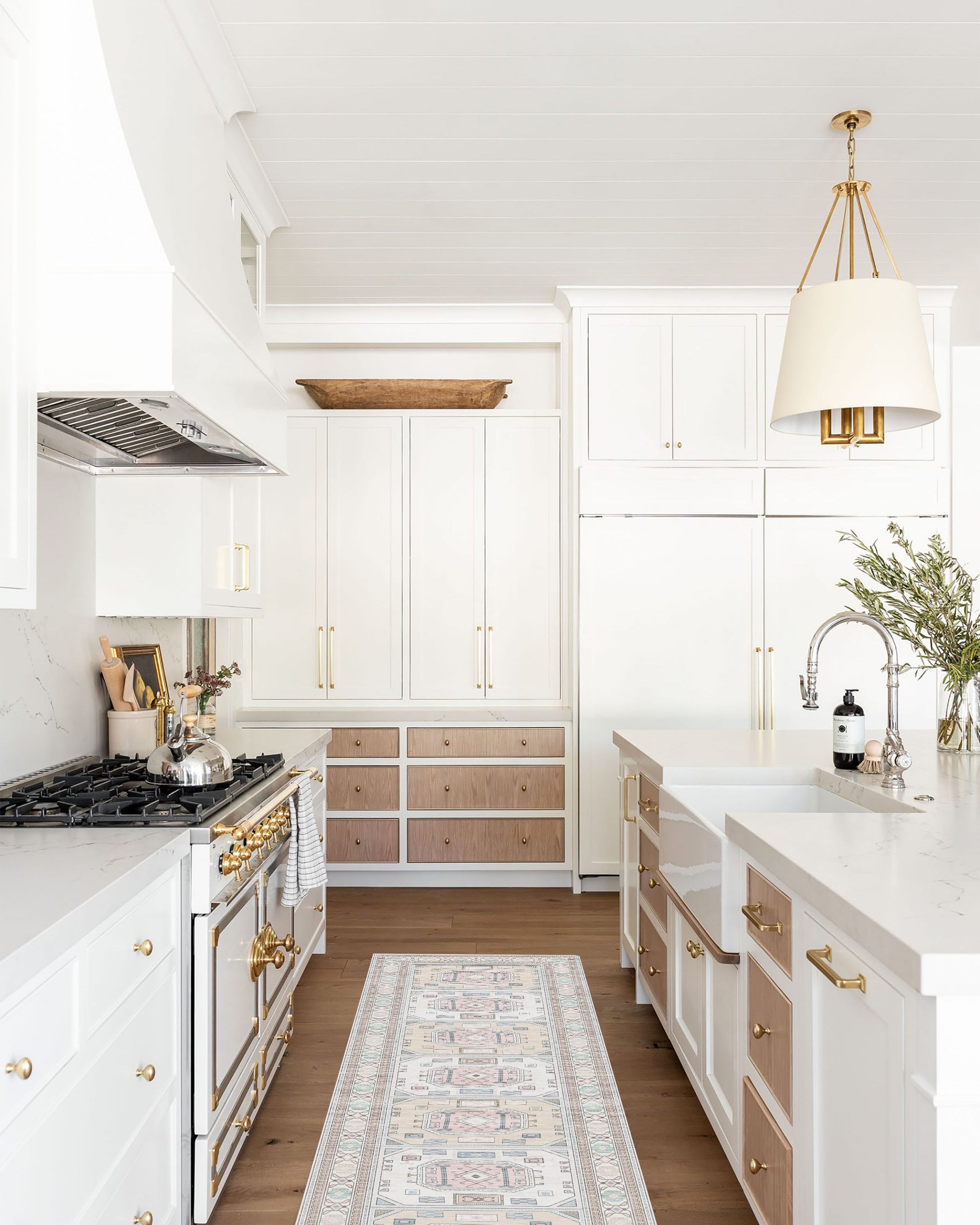 Hazel Brown Cream Modern Turkish Rug