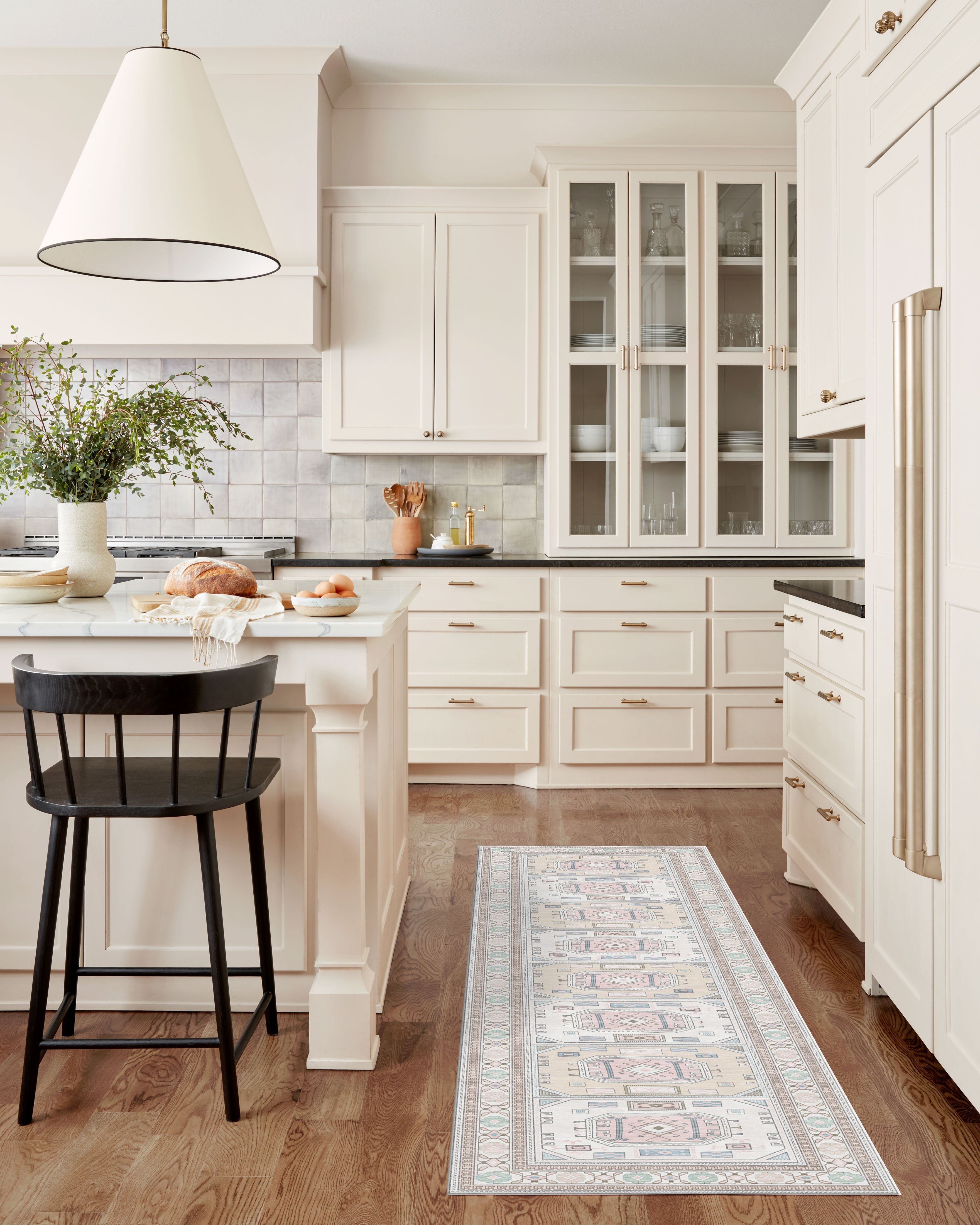 Hazel Brown Cream Modern Turkish Rug