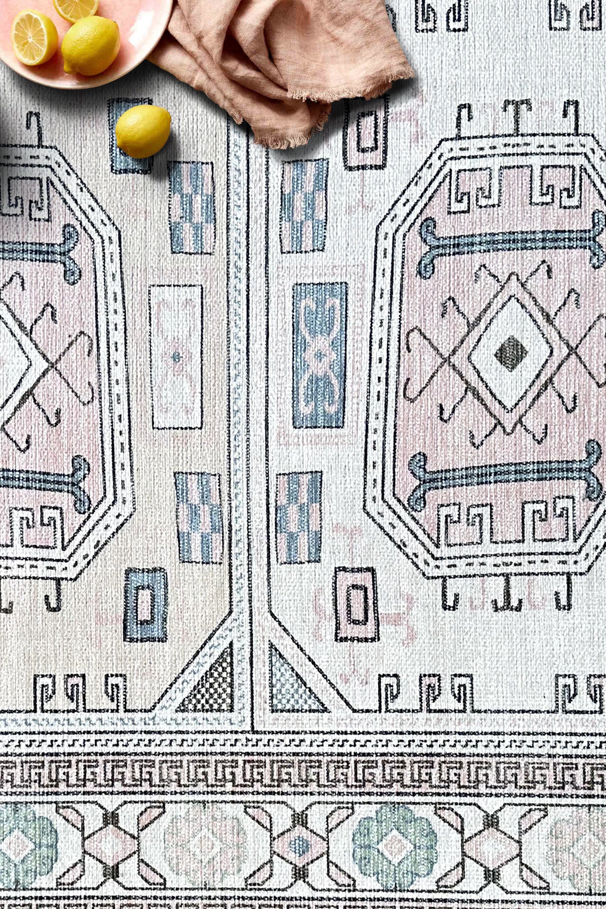 Hazel Brown Cream Modern Turkish Rug