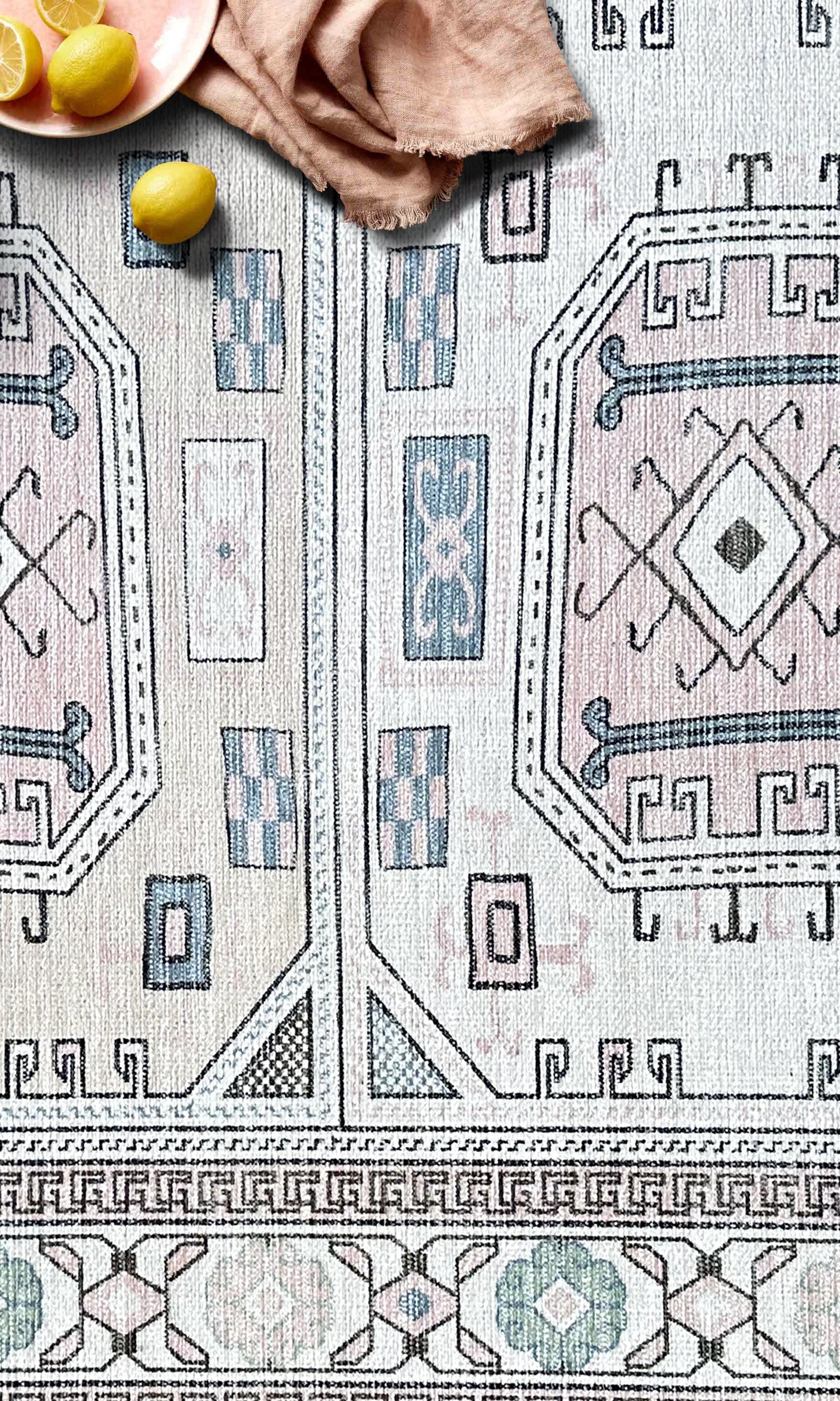 Hazel Brown Cream Modern Turkish Rug