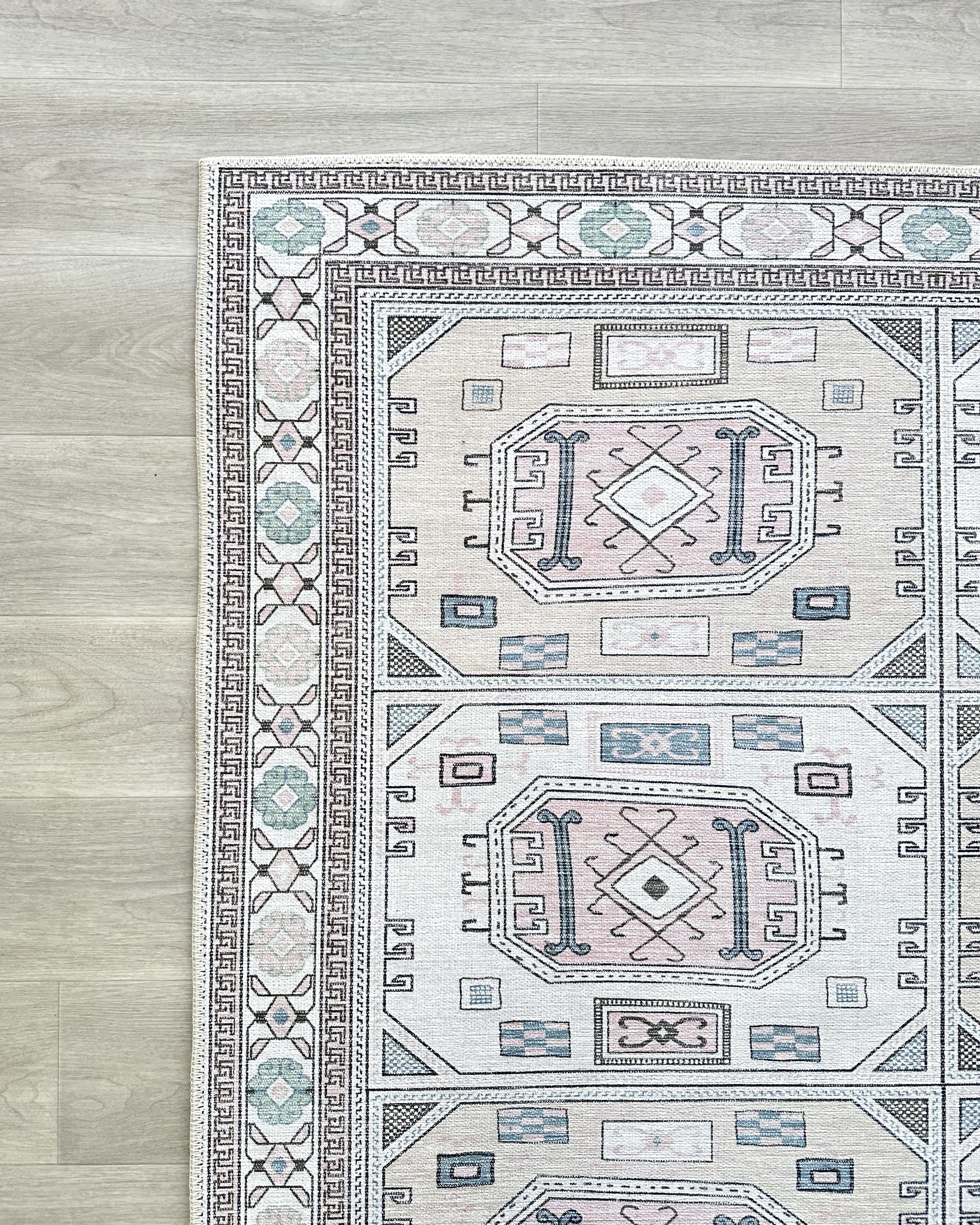 Hazel Brown Cream Modern Turkish Rug
