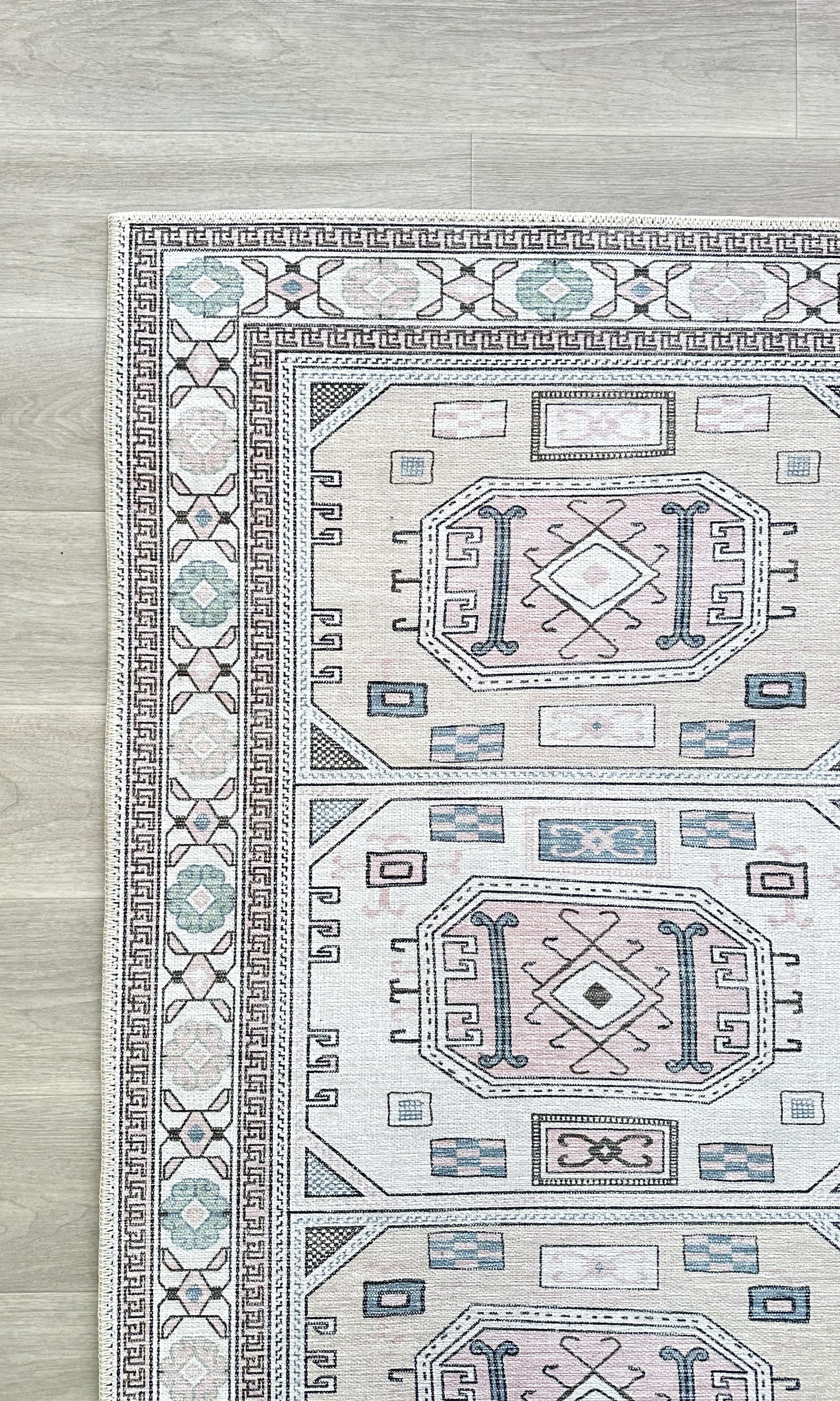 Hazel Brown Cream Modern Turkish Rug