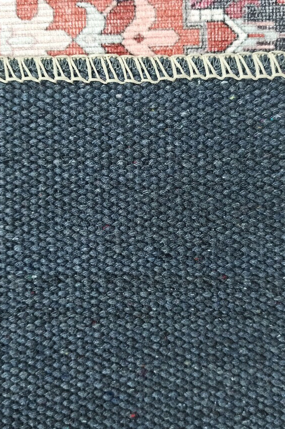 Hiba Rug Oriental Hot Pink Red Medallion Rug