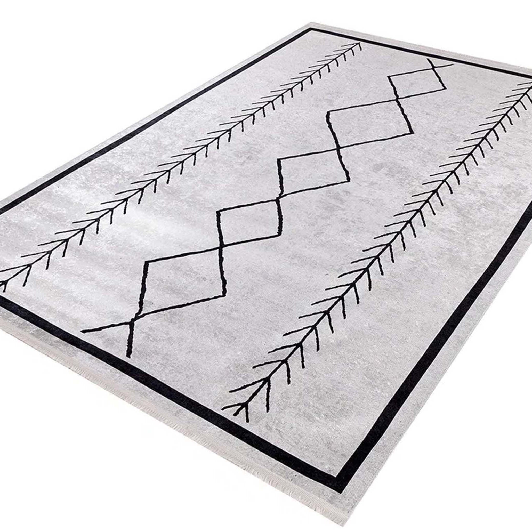 Hidaya Moroccan Kilim White Pearl Rug