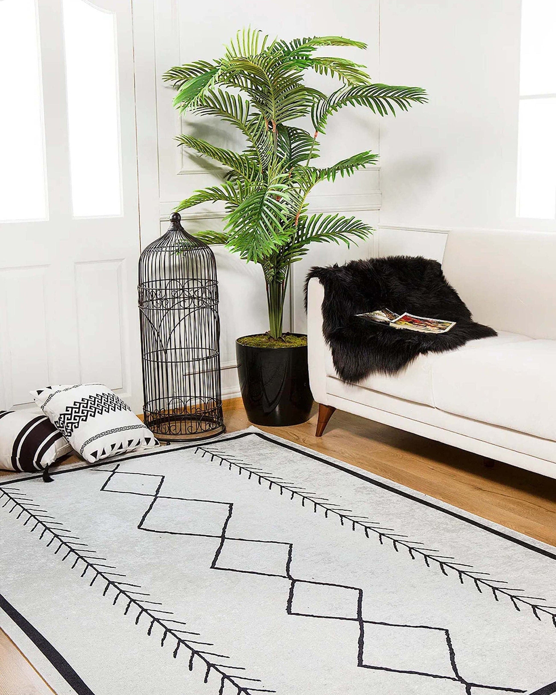 Hidaya Moroccan Kilim White Pearl Rug