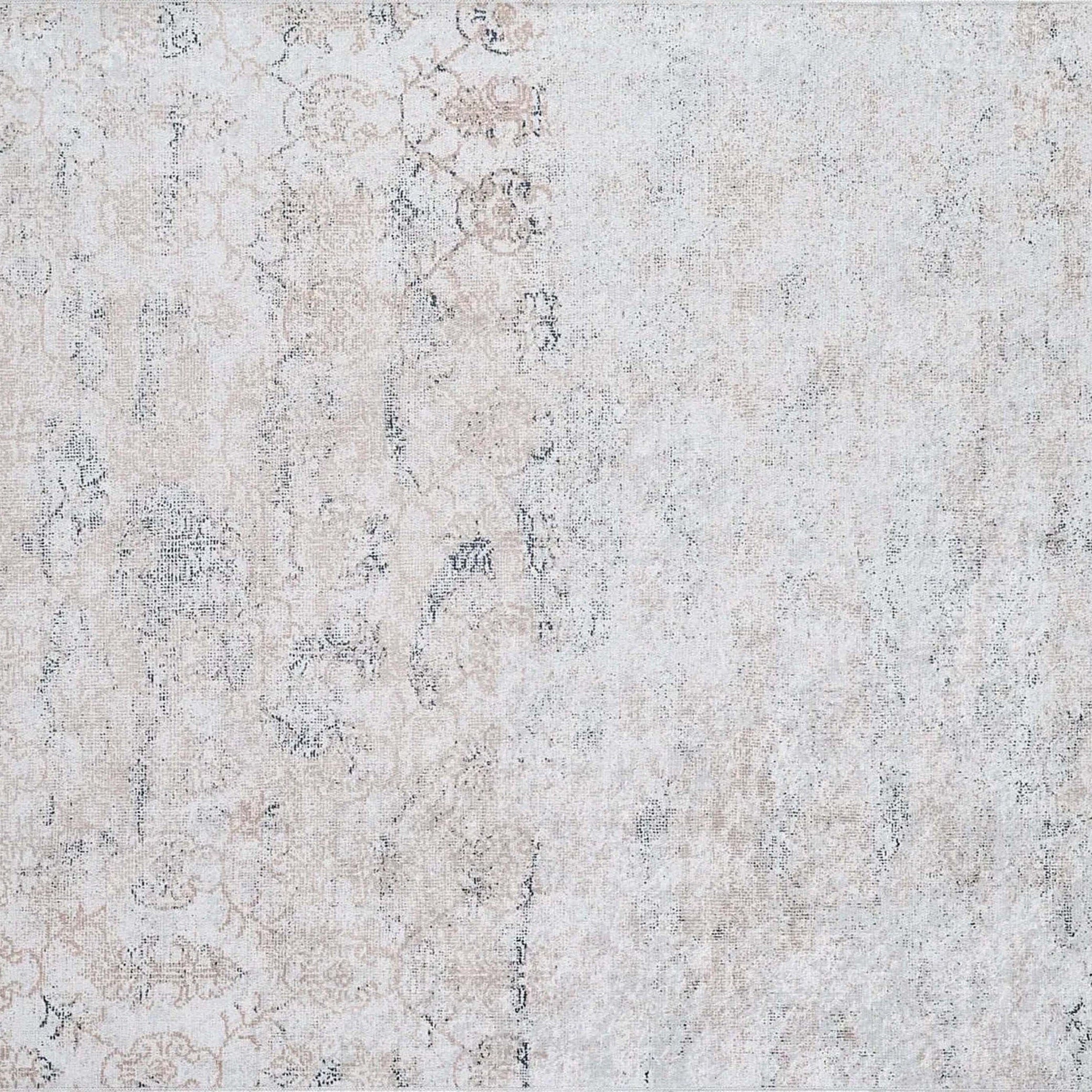 Hilay Turkish Modern Faded Beige Rug