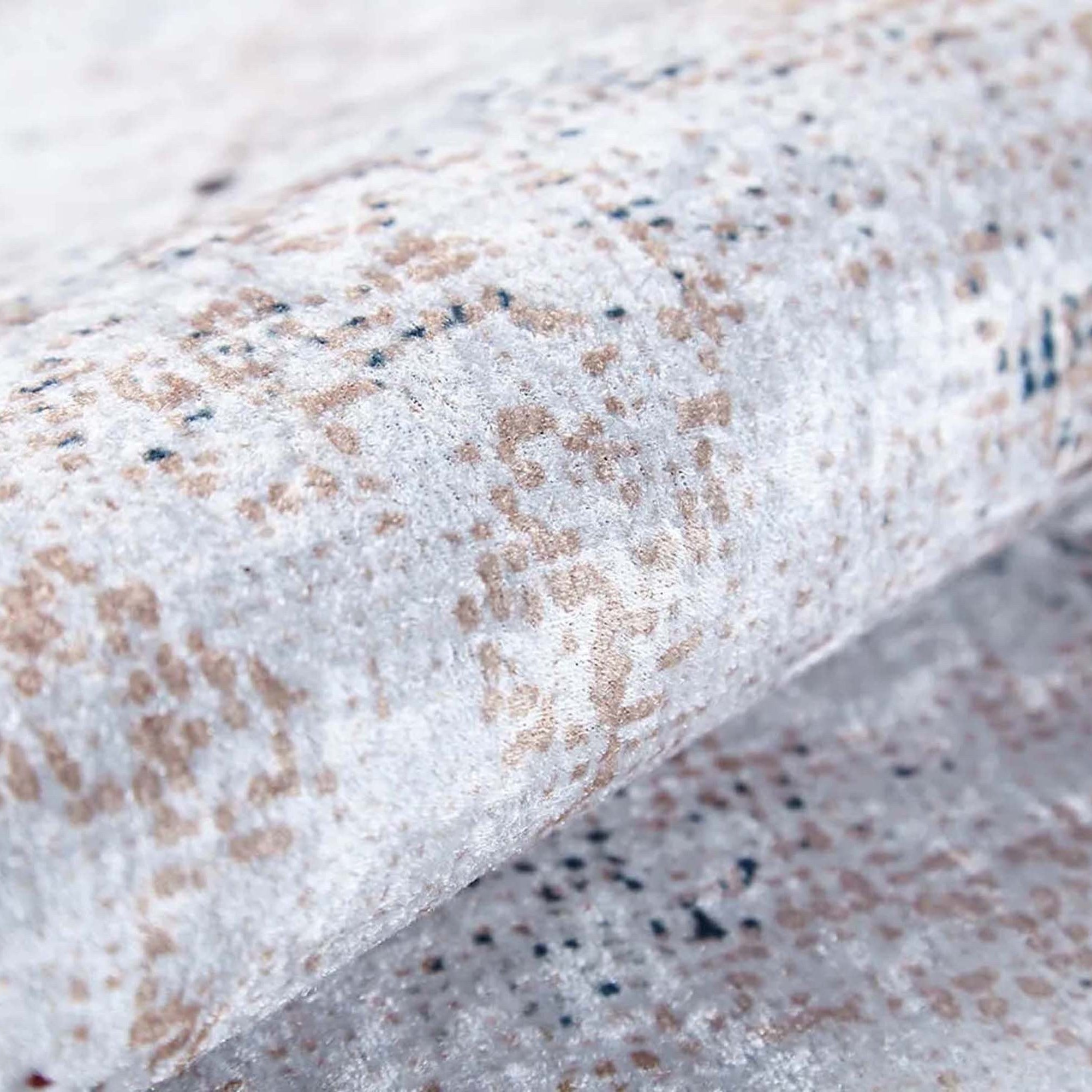 Hilay Turkish Modern Faded Beige Rug