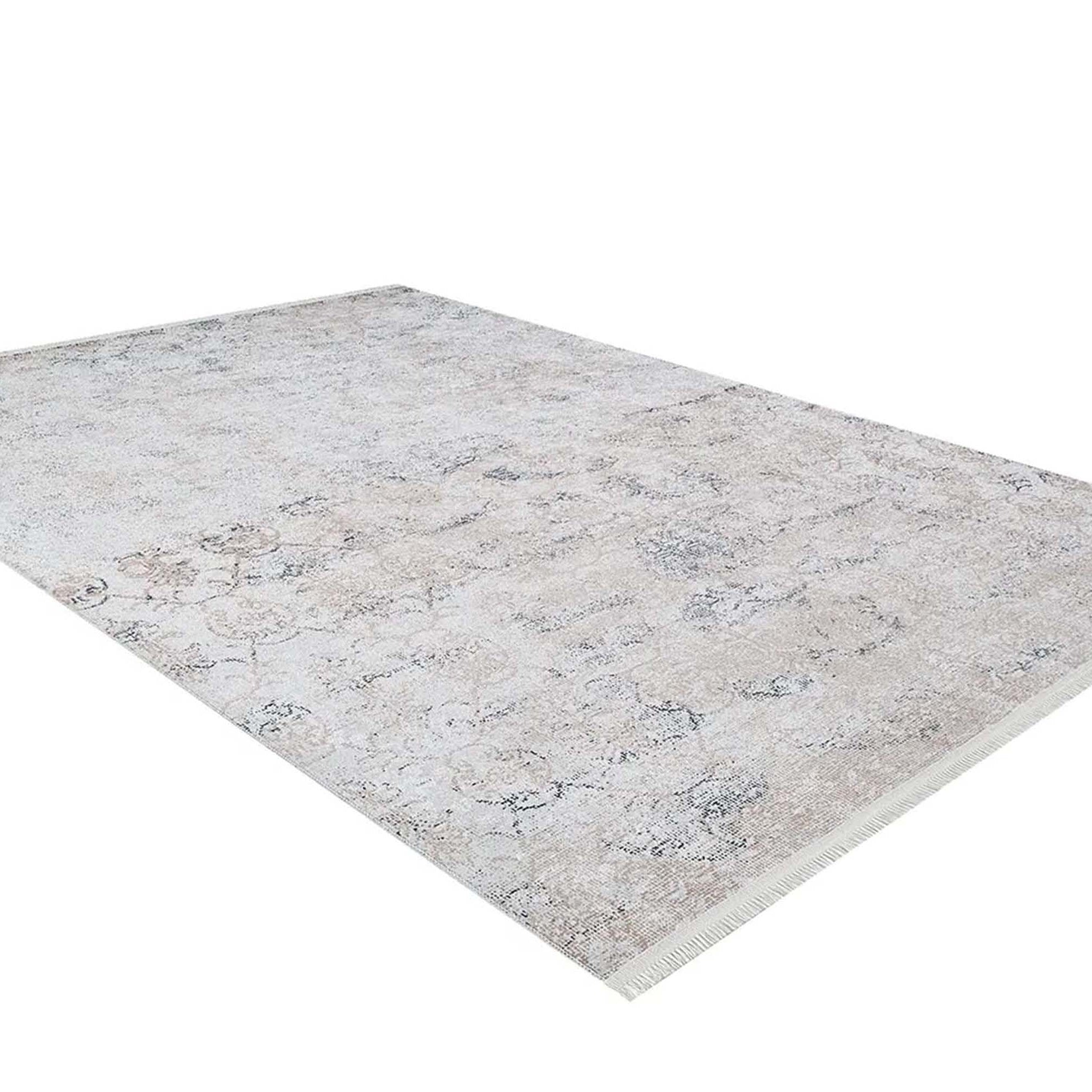 Hilay Turkish Modern Faded Beige Rug