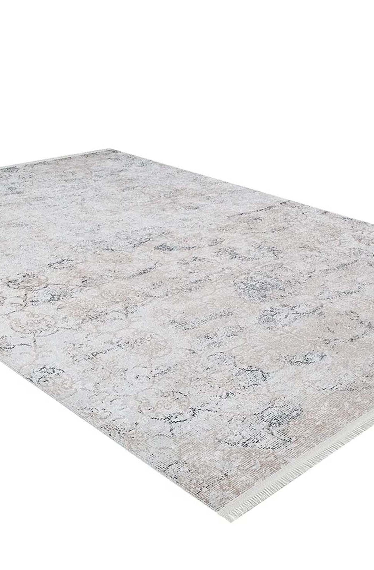 Hilay Turkish Modern Faded Beige Rug