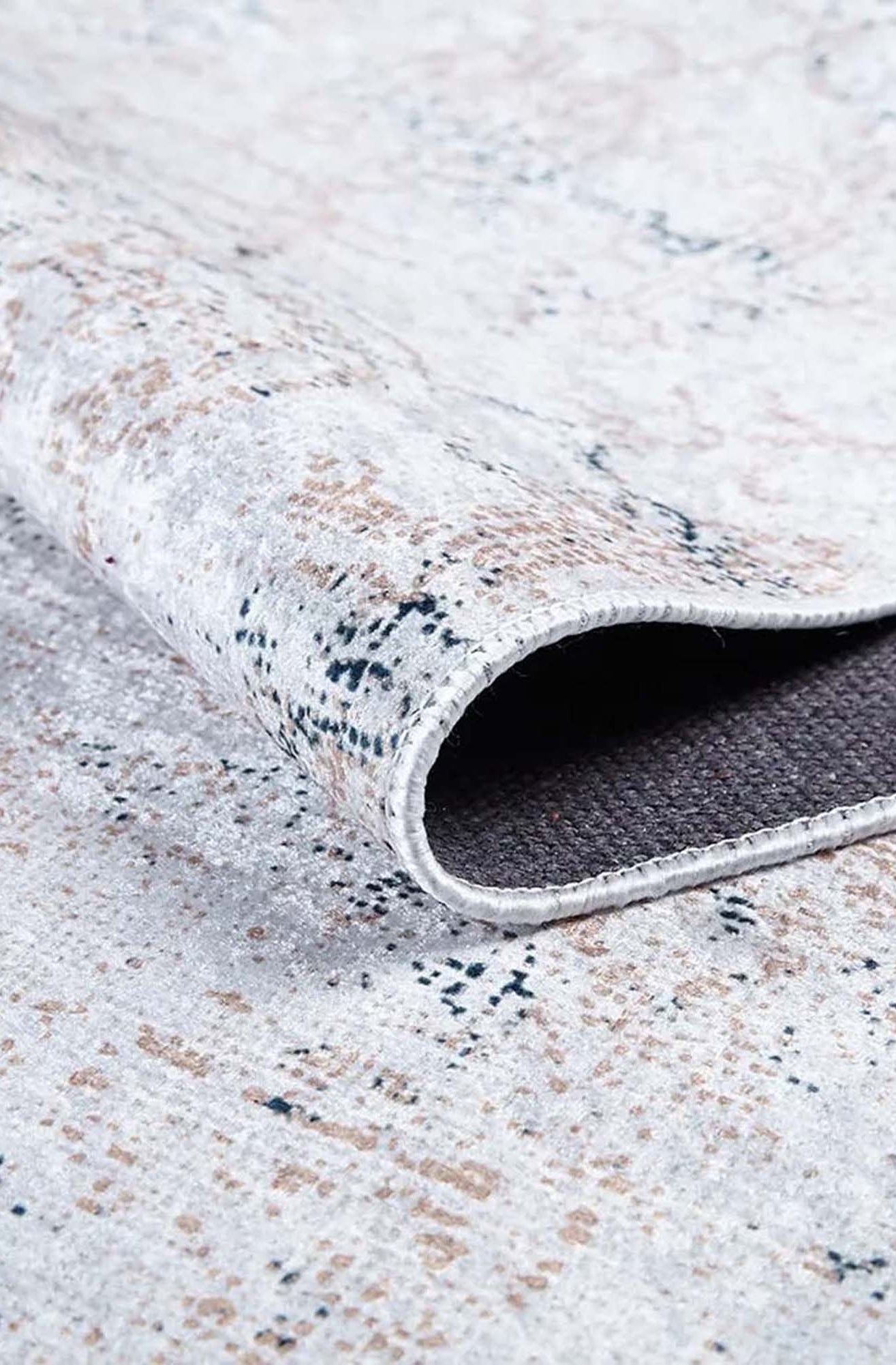 Hilay Turkish Modern Faded Beige Rug