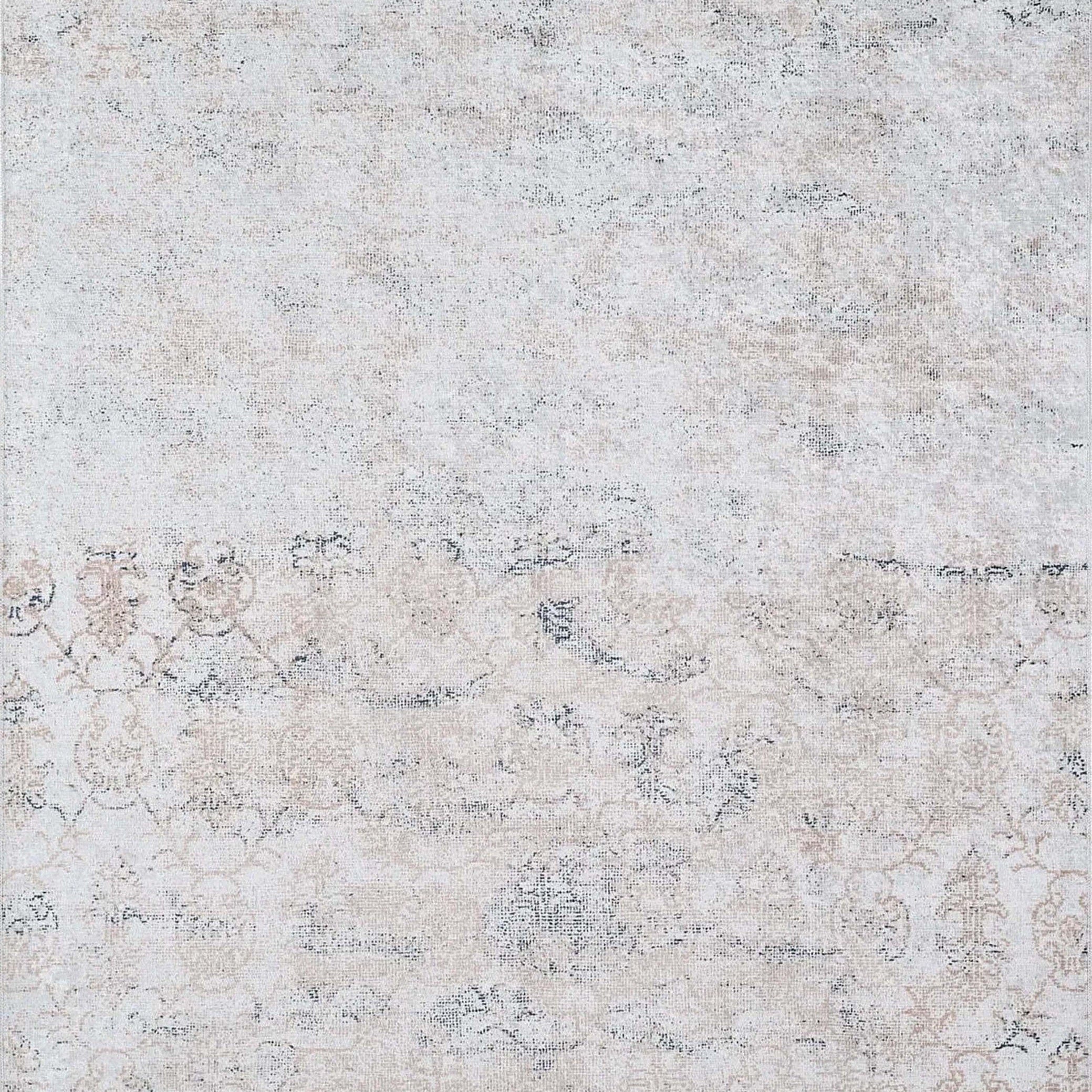 Hilay Turkish Modern Faded Beige Rug