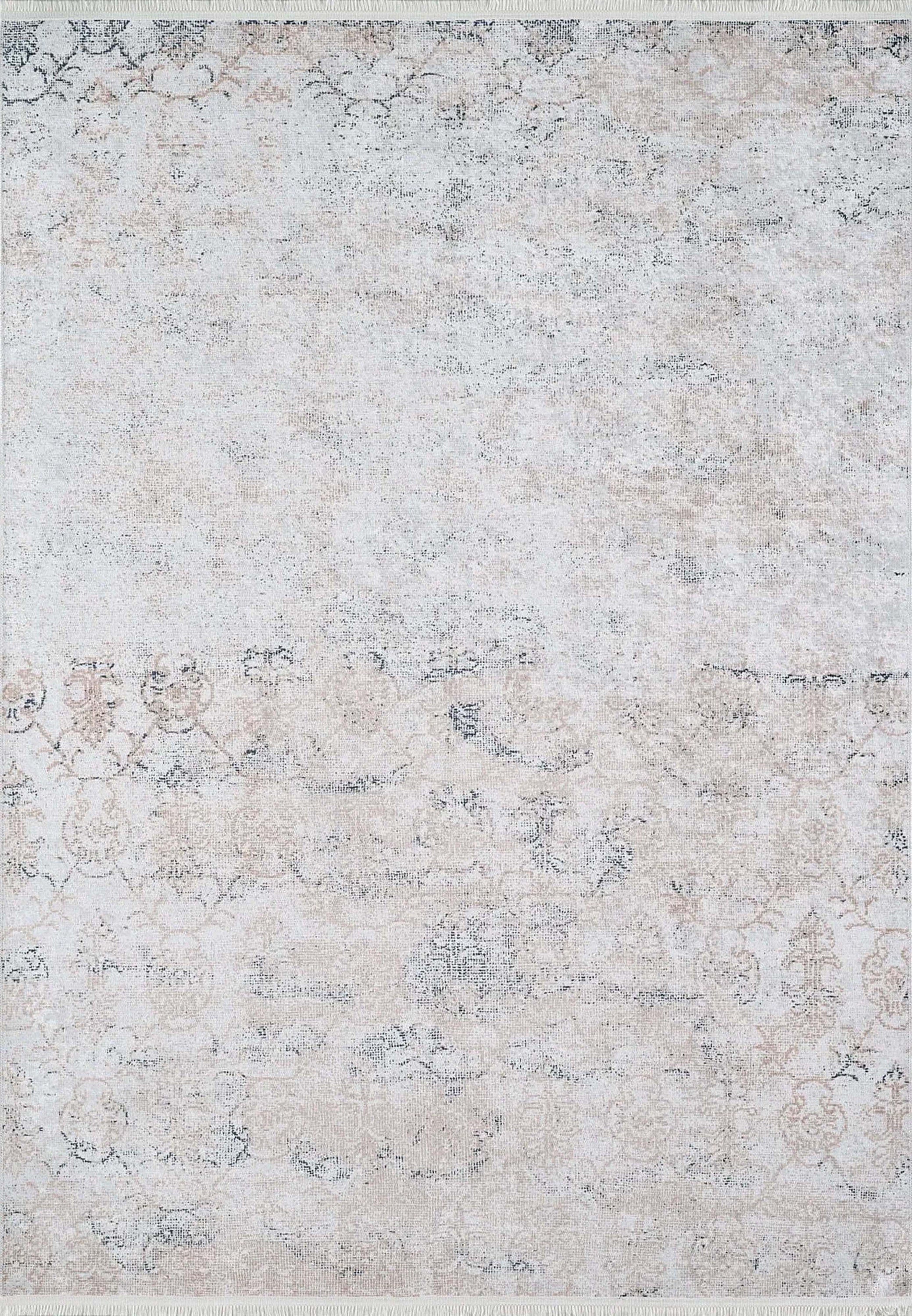 Hilay Turkish Modern Faded Beige Rug