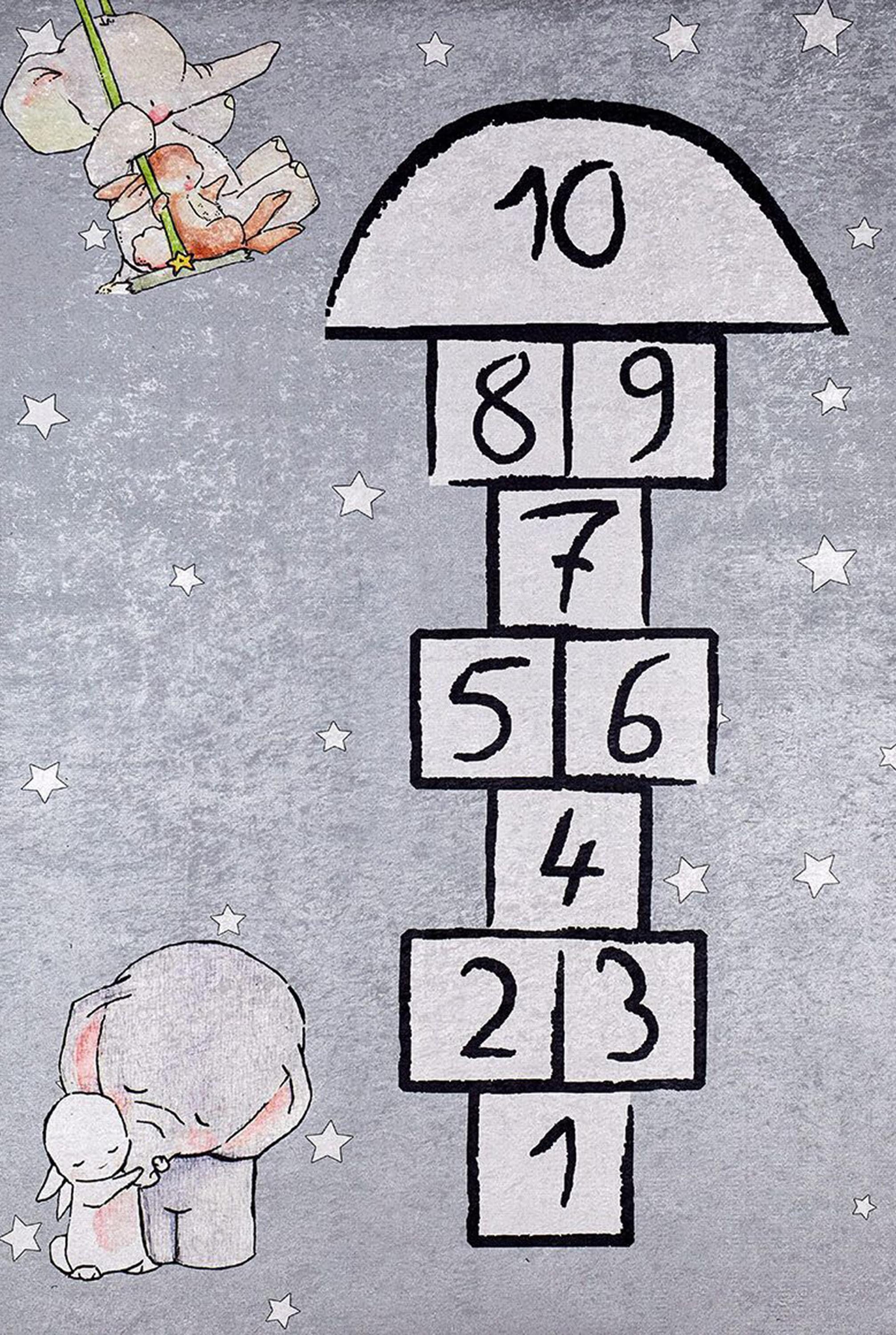 Hopa Hopscotch Kids Play Rug