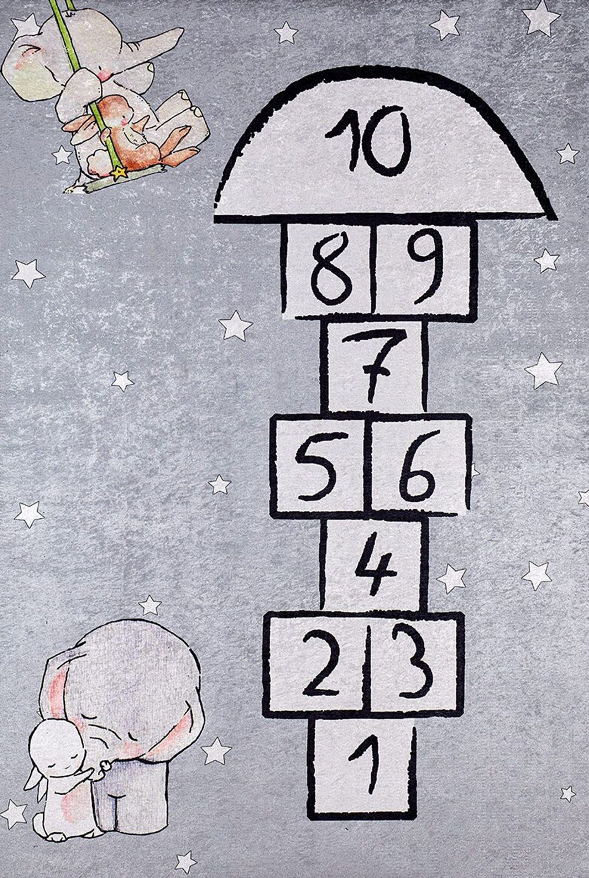 Hopa Hopscotch Kids Play Rug