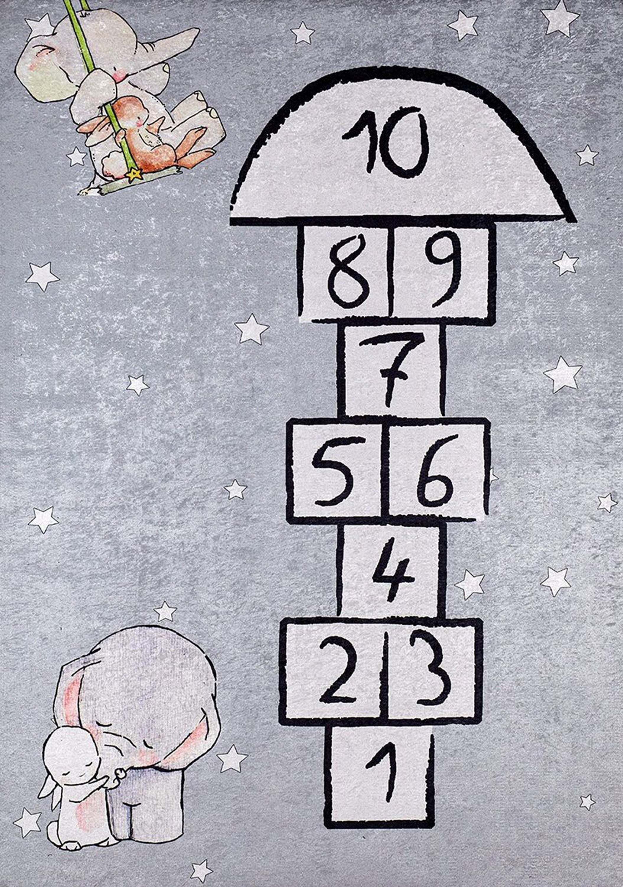 Hopa Hopscotch Kids Play Rug