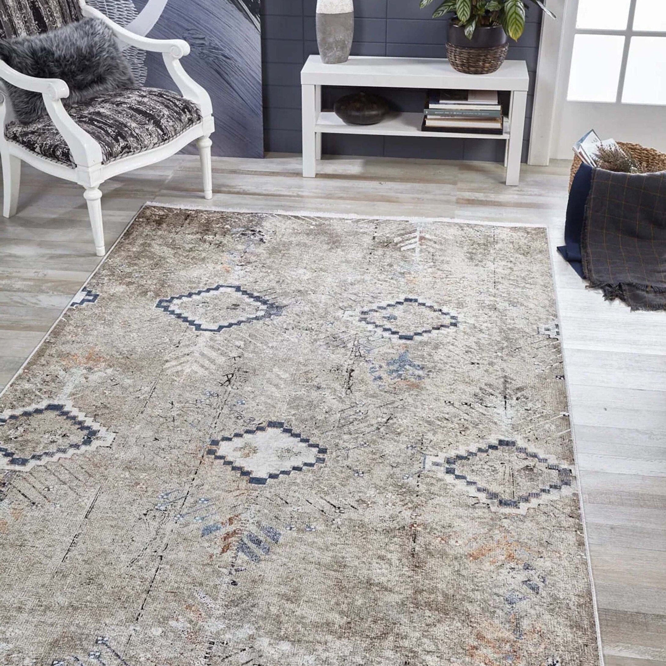 Hoyam Turkish Beige Kilim Flatweave Rug