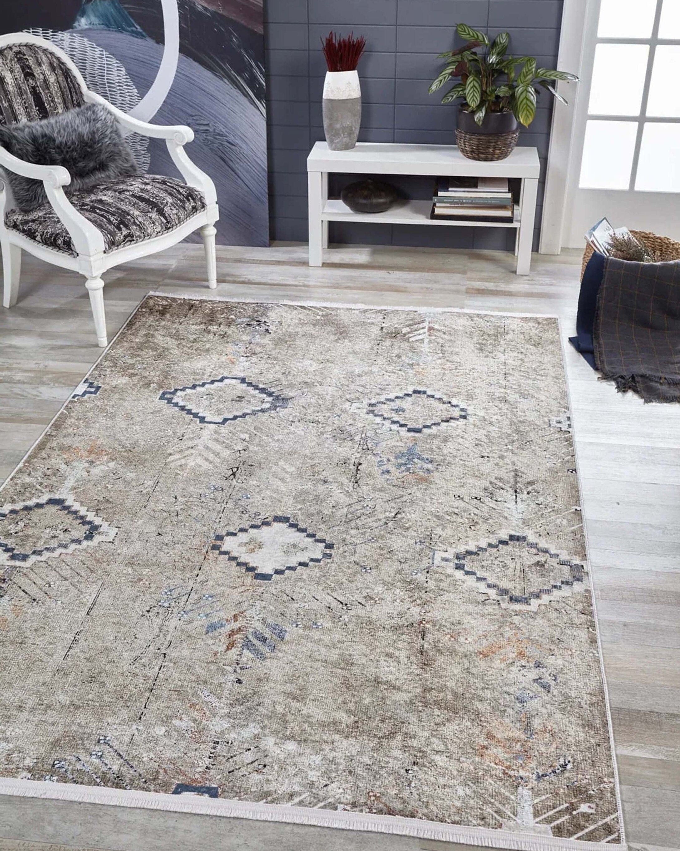 Hoyam Turkish Beige Kilim Flatweave Rug