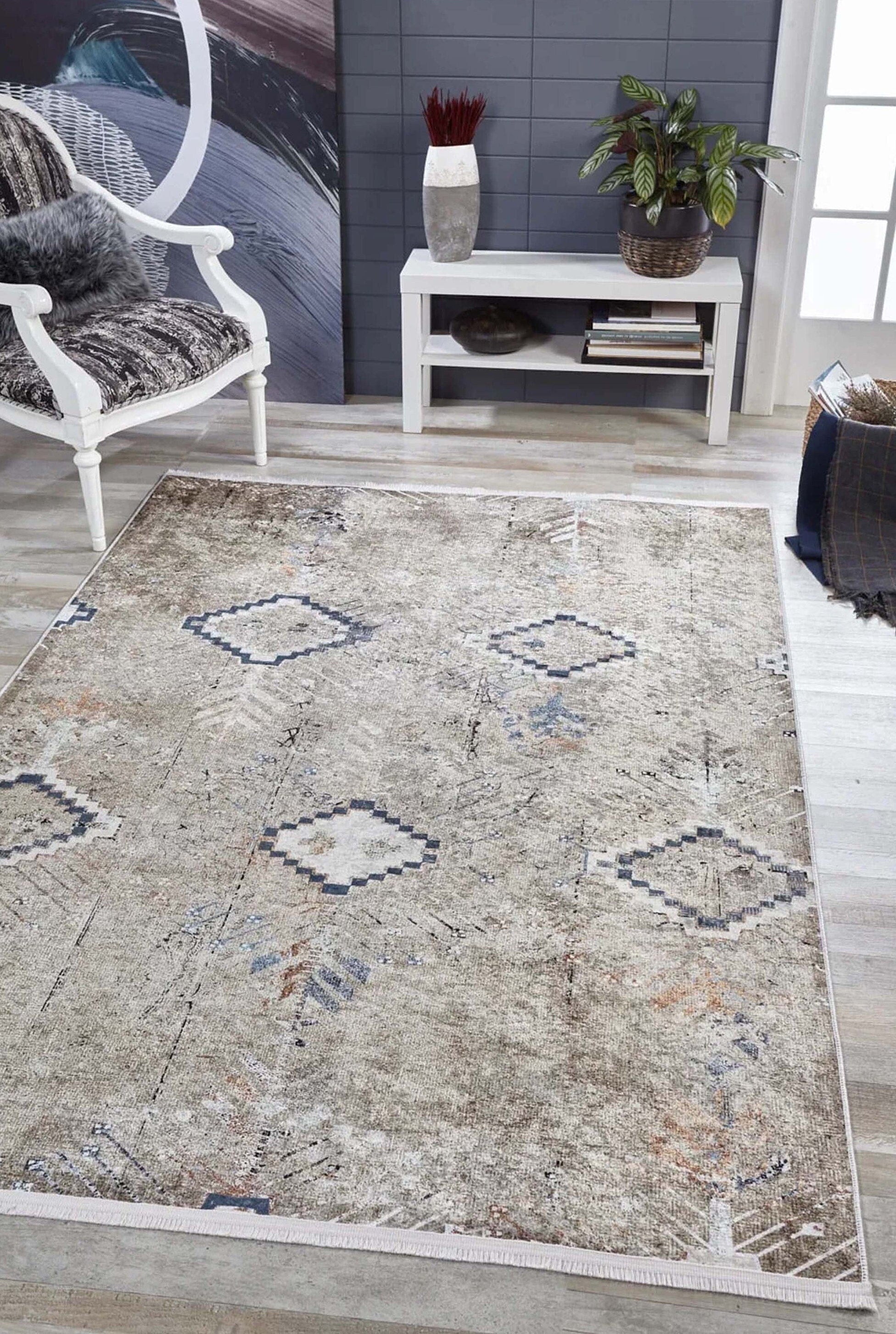 Hoyam Turkish Beige Kilim Flatweave Rug